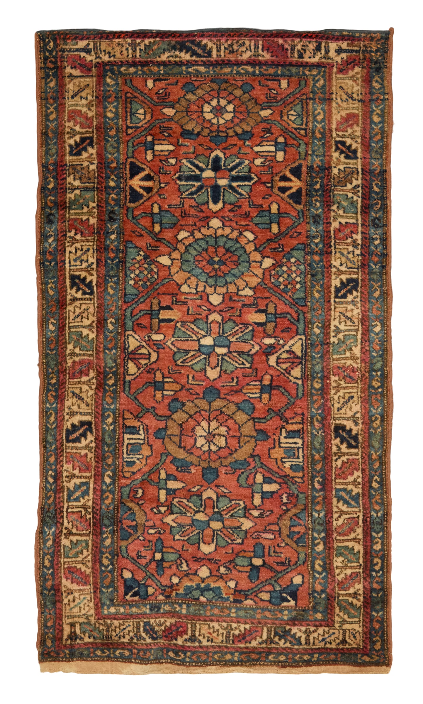 Antique Mahal Carpet: Antique Mahal Carpet 3' x 5' 7" Provenance: The Collection of Deborah & Eli Tullis, New Orleans, Louisiana.
