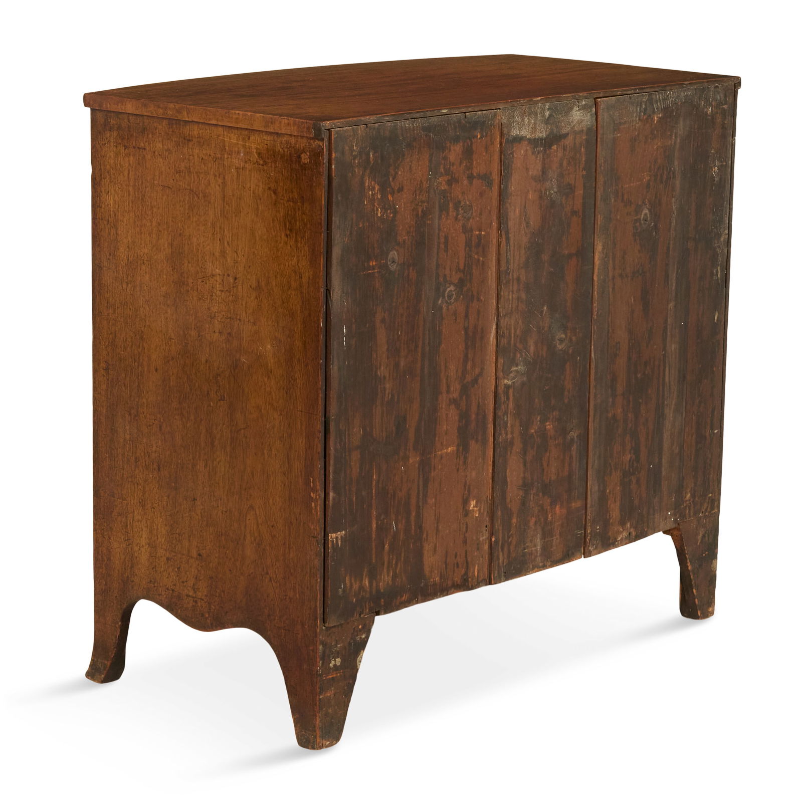 George III Mahogany Bowfront Chest - 3