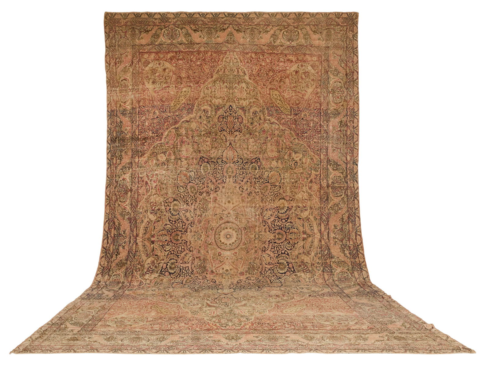 Antique Persian Lavar Kerman Carpet (1 of 2)