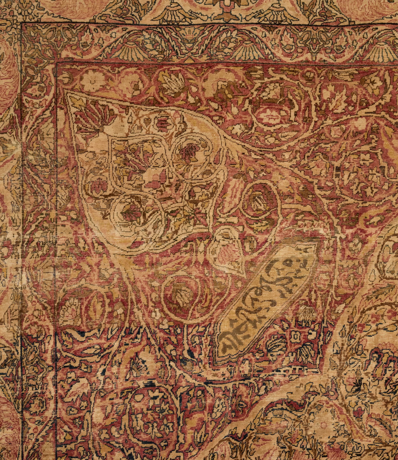 Antique Persian Lavar Kerman Carpet - 2