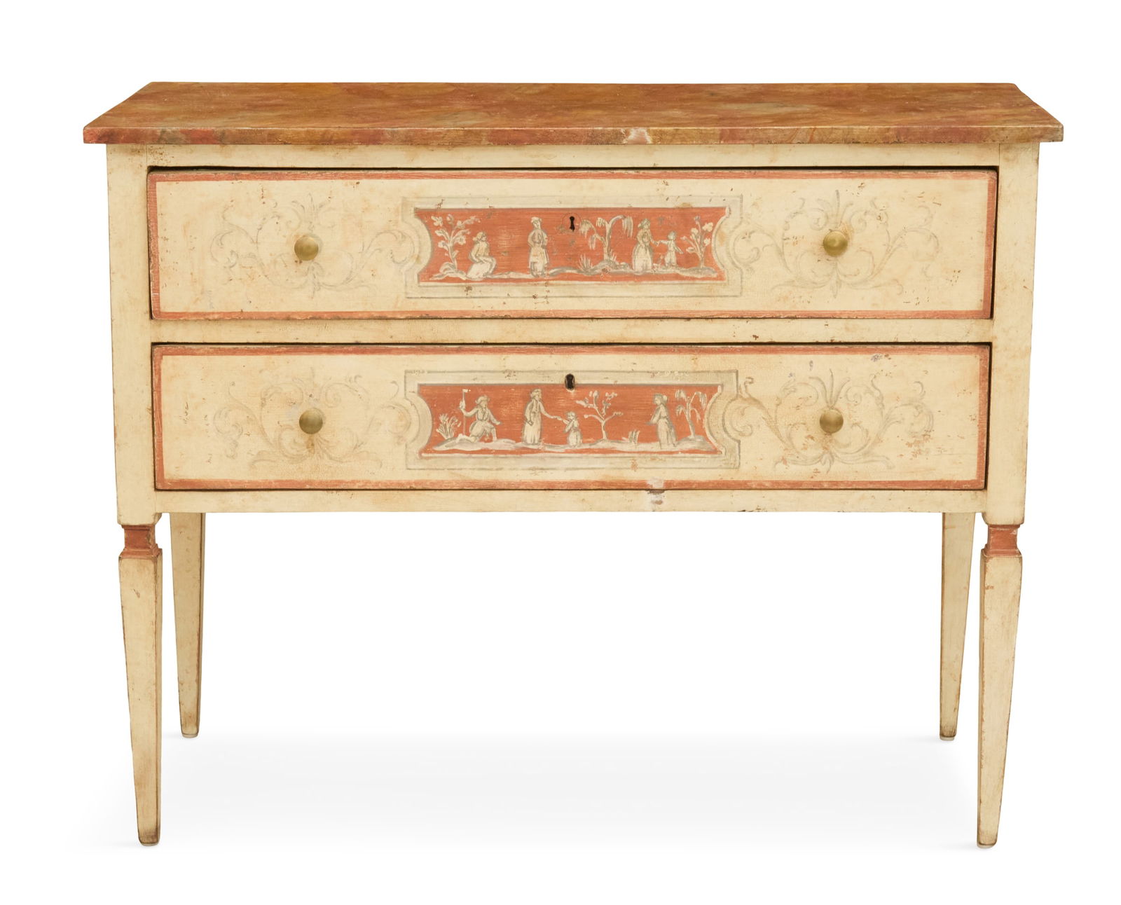 Italian Neoclassical Polychrome Commode (1 of 3)