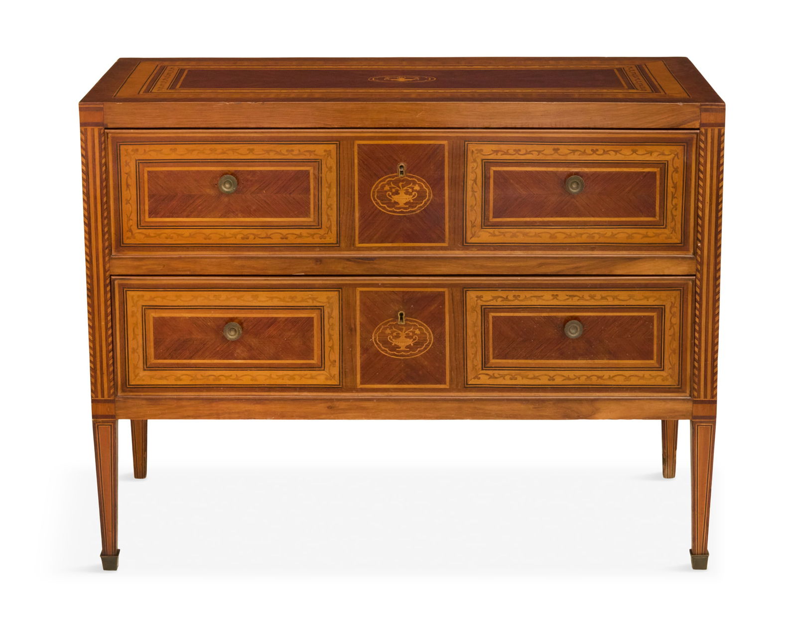 Italian Neoclassical-Style Inlaid Commode (1 of 4)