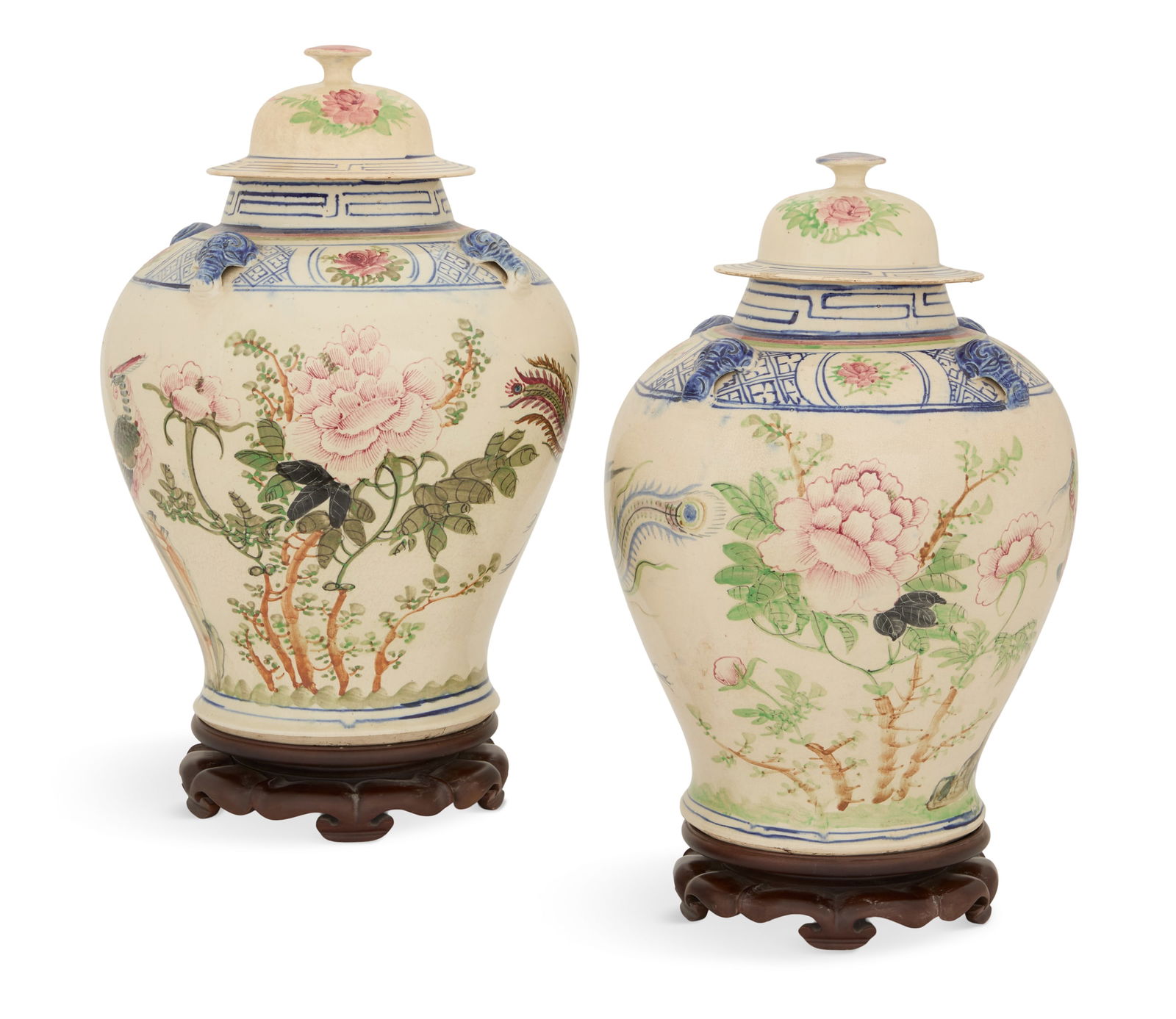 Pair of Pottery Ginger Jars (1 of 6)