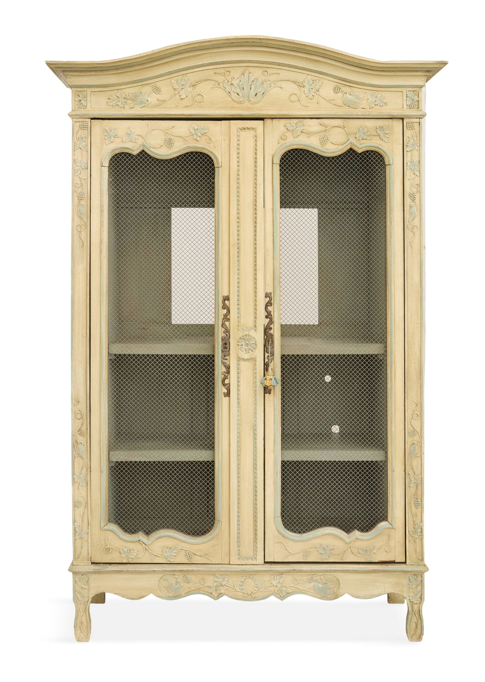 French-Style Polychrome Armoire (1 of 3)