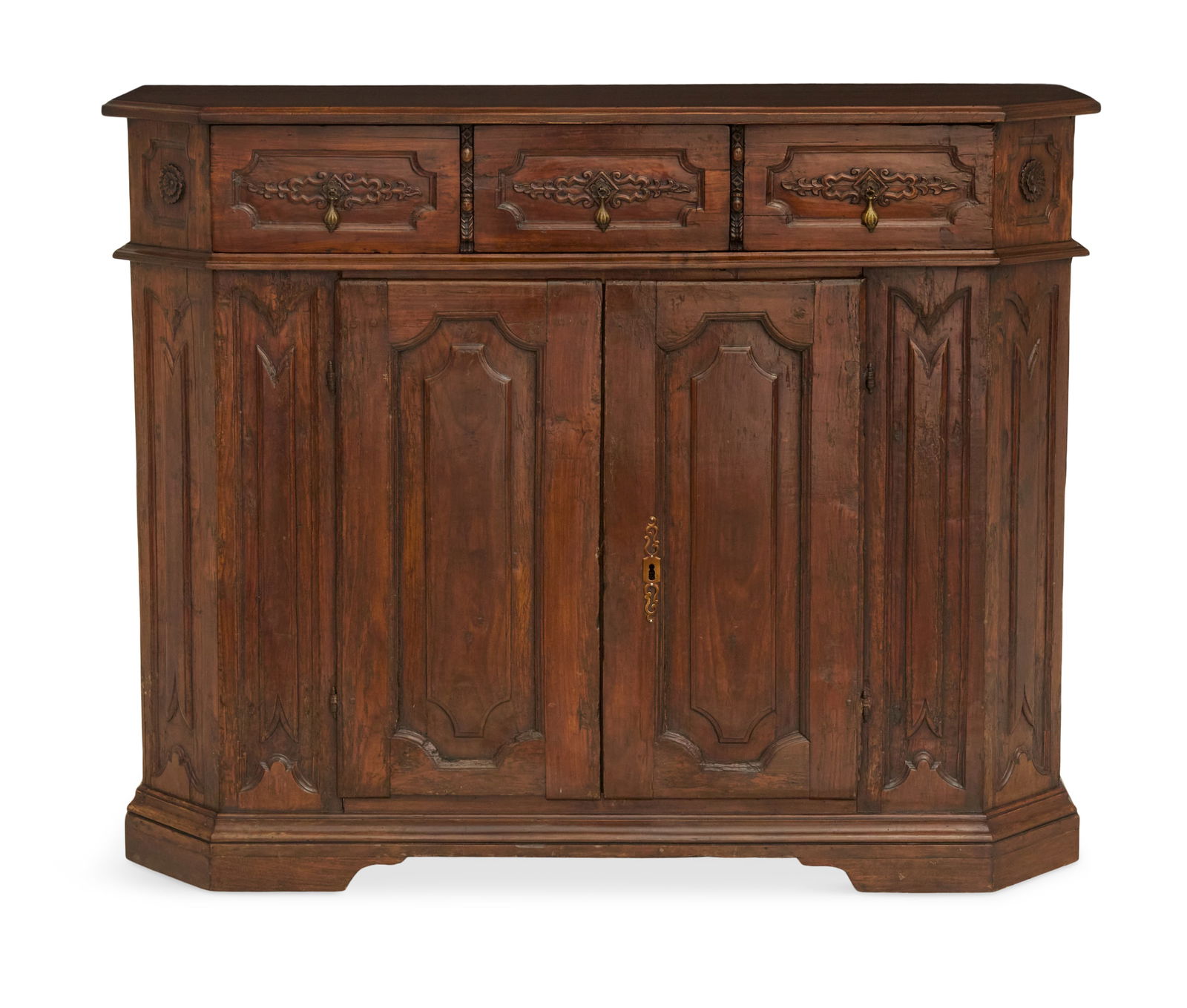 Tuscan-Style Walnut Credenza (1 of 3)