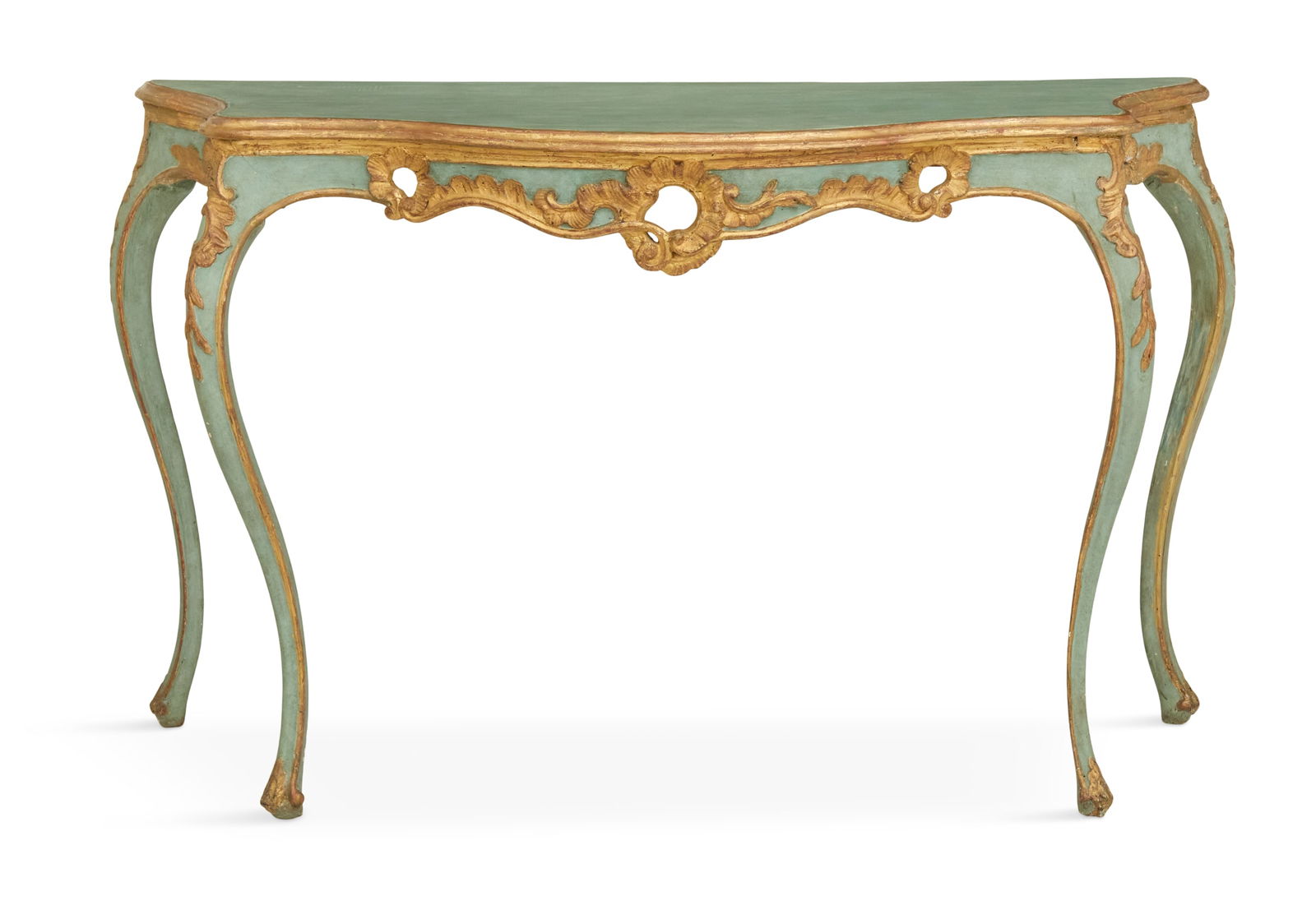 Louis XV Painted and Parcel-Gilt Console Table (1 of 3)