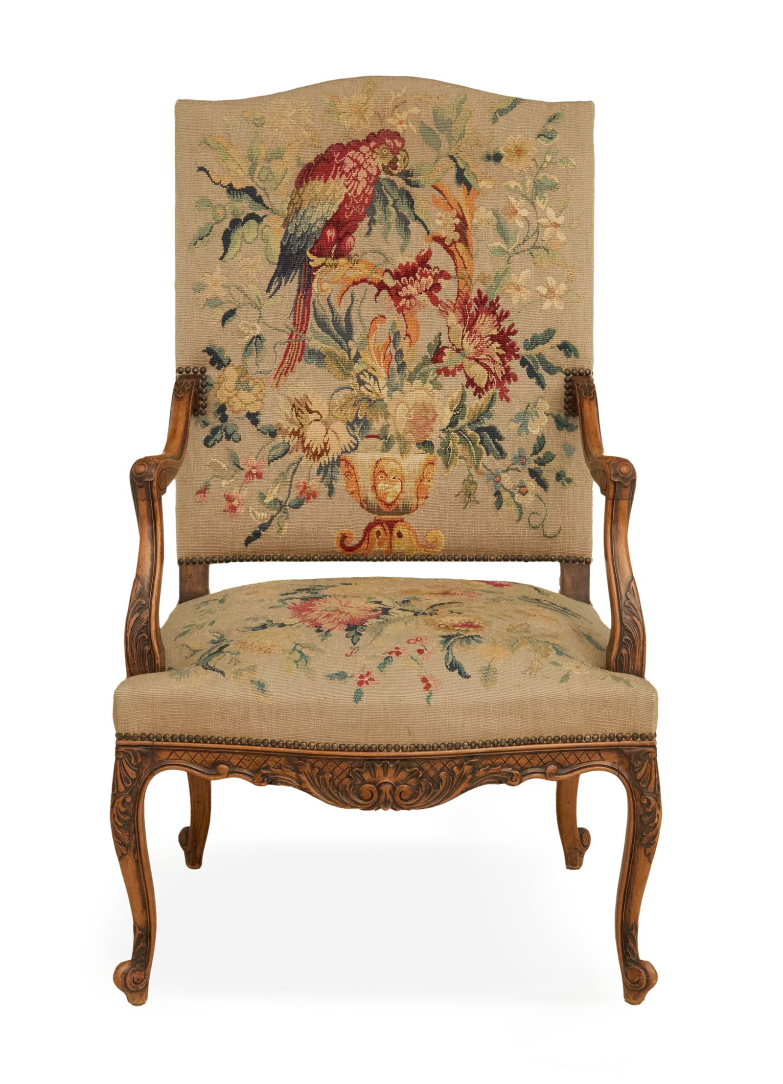 French Fruitwood Fauteuil a la Reine (1 of 3)