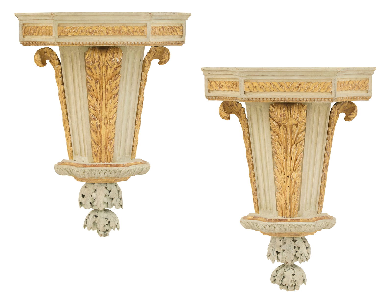 Pair of Parcel-Giltwood Brackets (1 of 5)