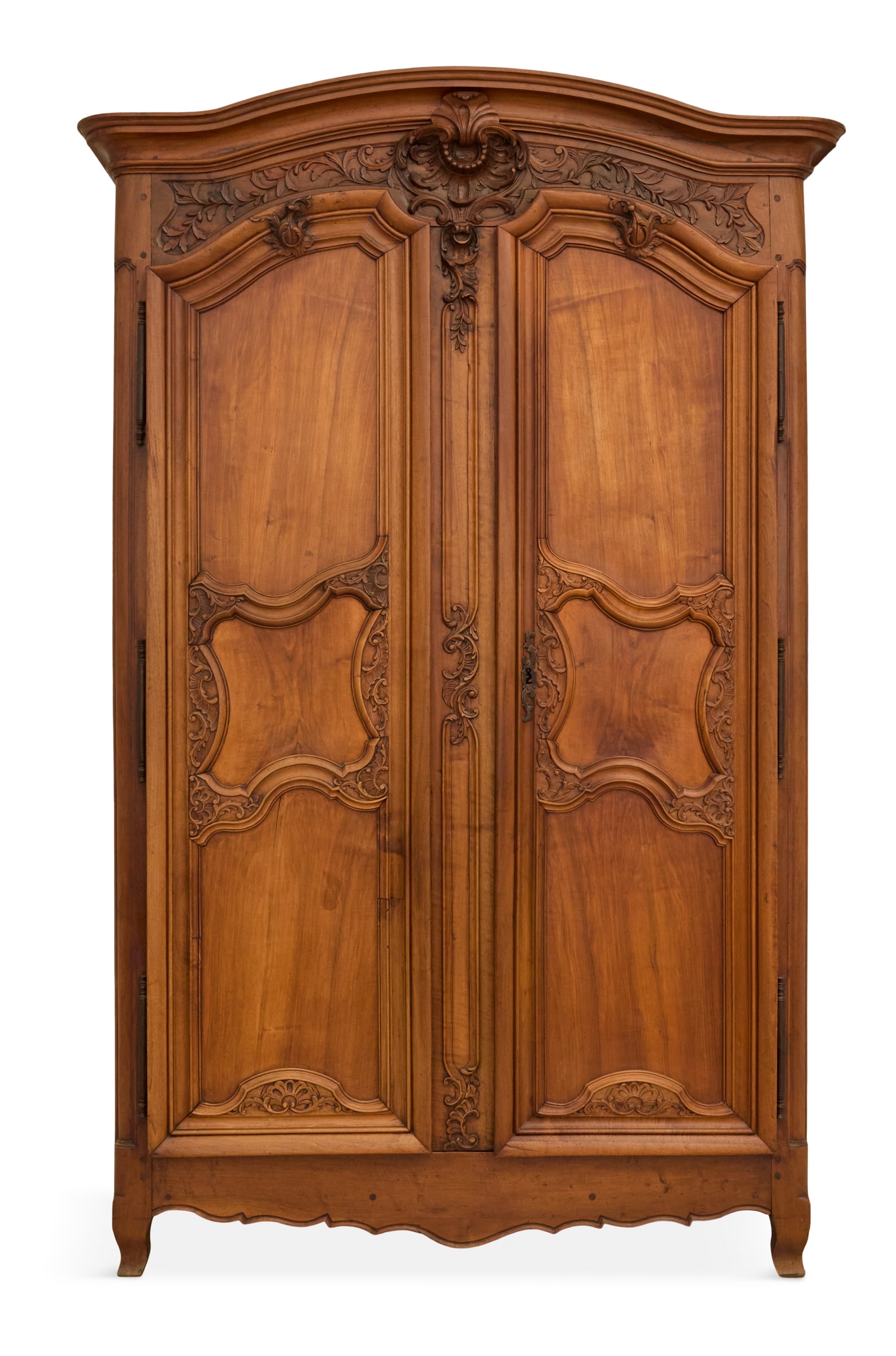 Large French Provincial Walnut Armoire (1 of 4)
