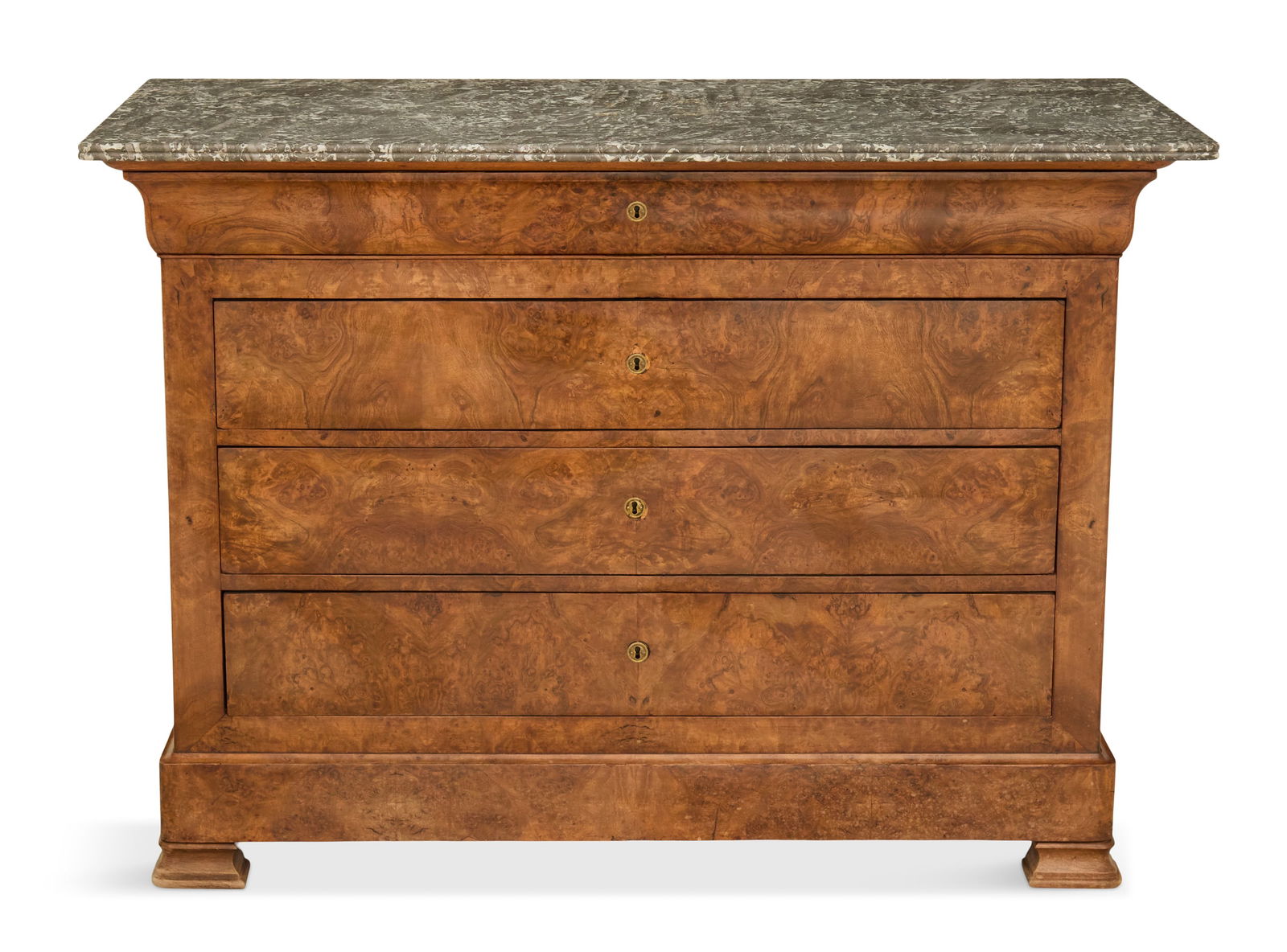 Louis Philippe Walnut and Marble-Top Commode (1 of 3)