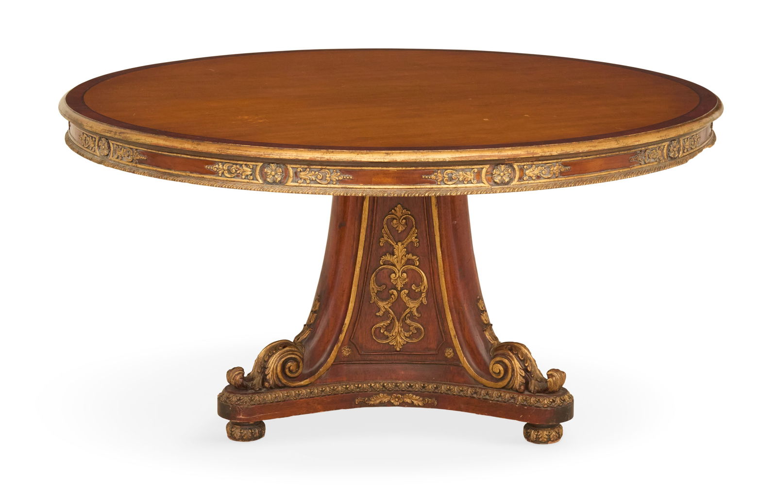 Empire-Style Mahogany and Parcel-Gilt Table (1 of 2)