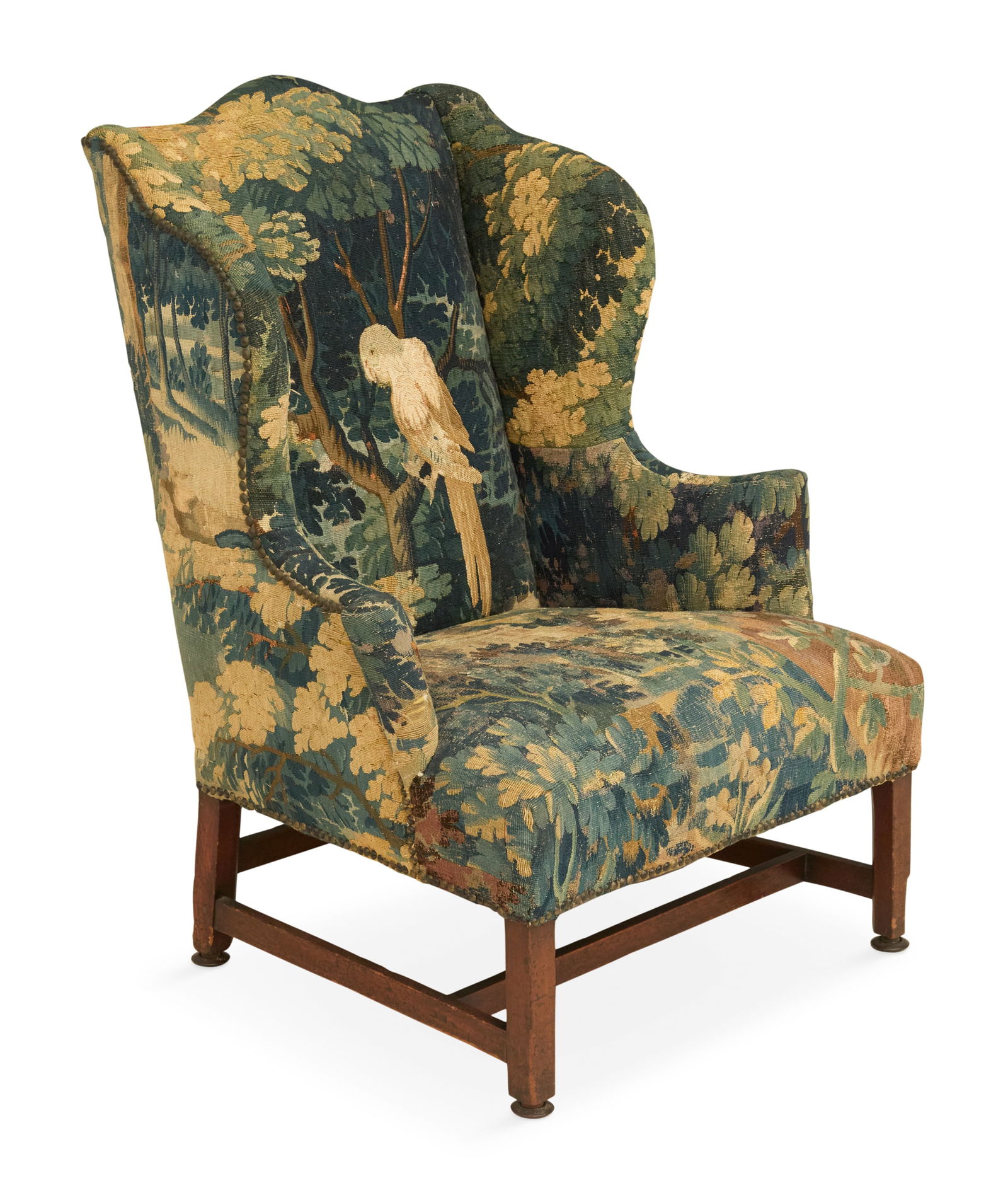 George III Mahogany Wing Chair - 2