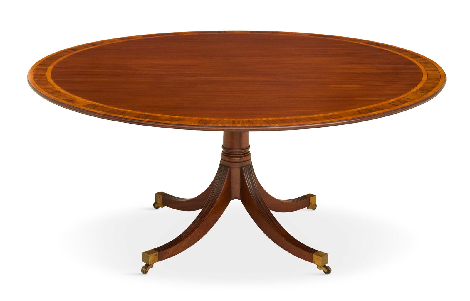 Regency-Style Mahogany Circular Dining Table (1 of 2)
