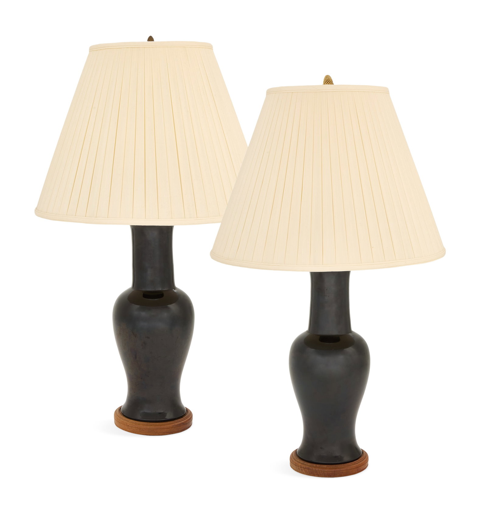 Pair of Chinese-Style Porcelain Table Lamps (1 of 3)