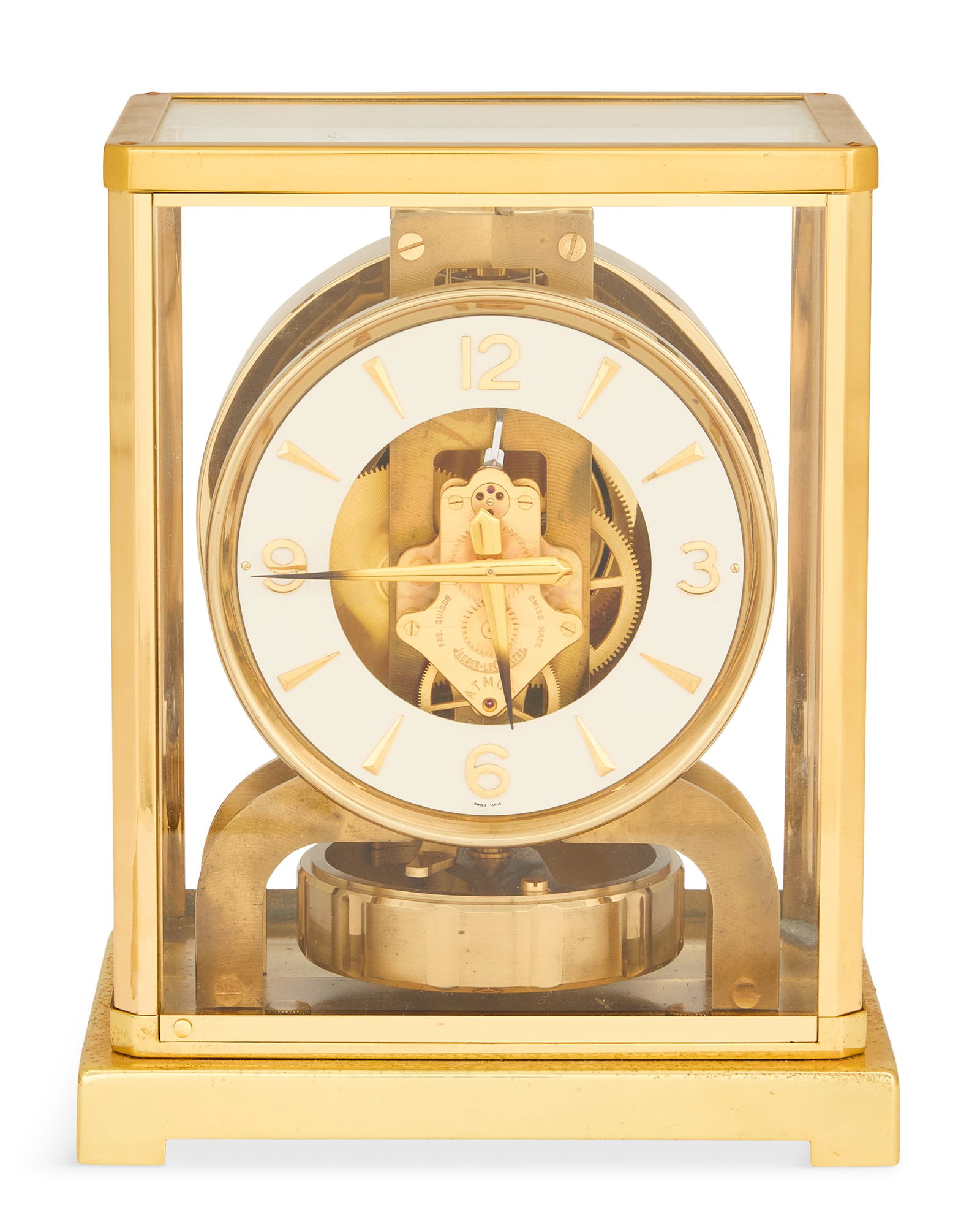 Atmos Polished Brass and Glass Clock (1 of 5)