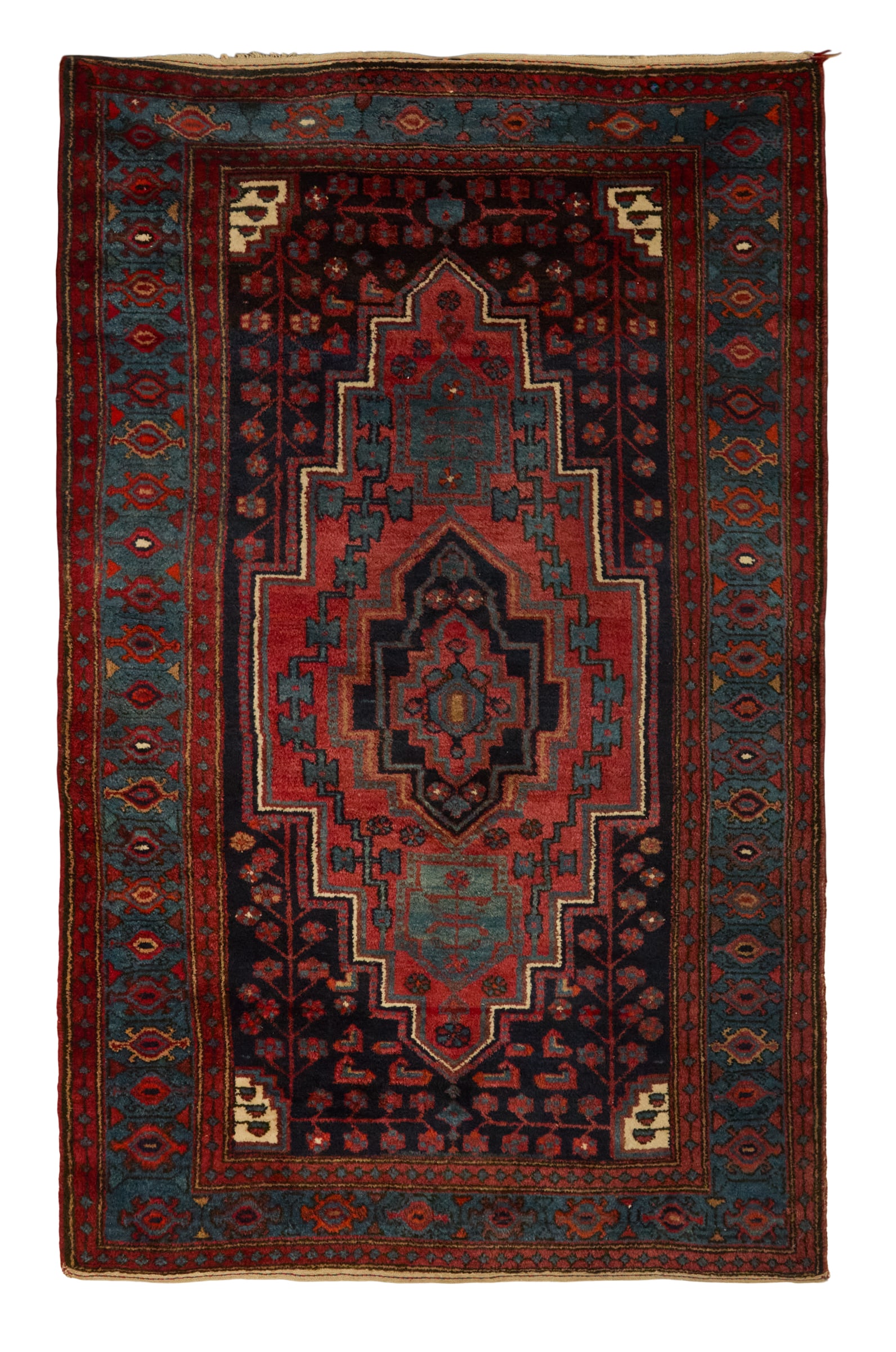 Antique Persian Kurd-Hamadan Carpet: Antique Persian Kurd-Hamadan Carpet4' 1" x 6' 7" Provenance: Estate of a Colorado collector.