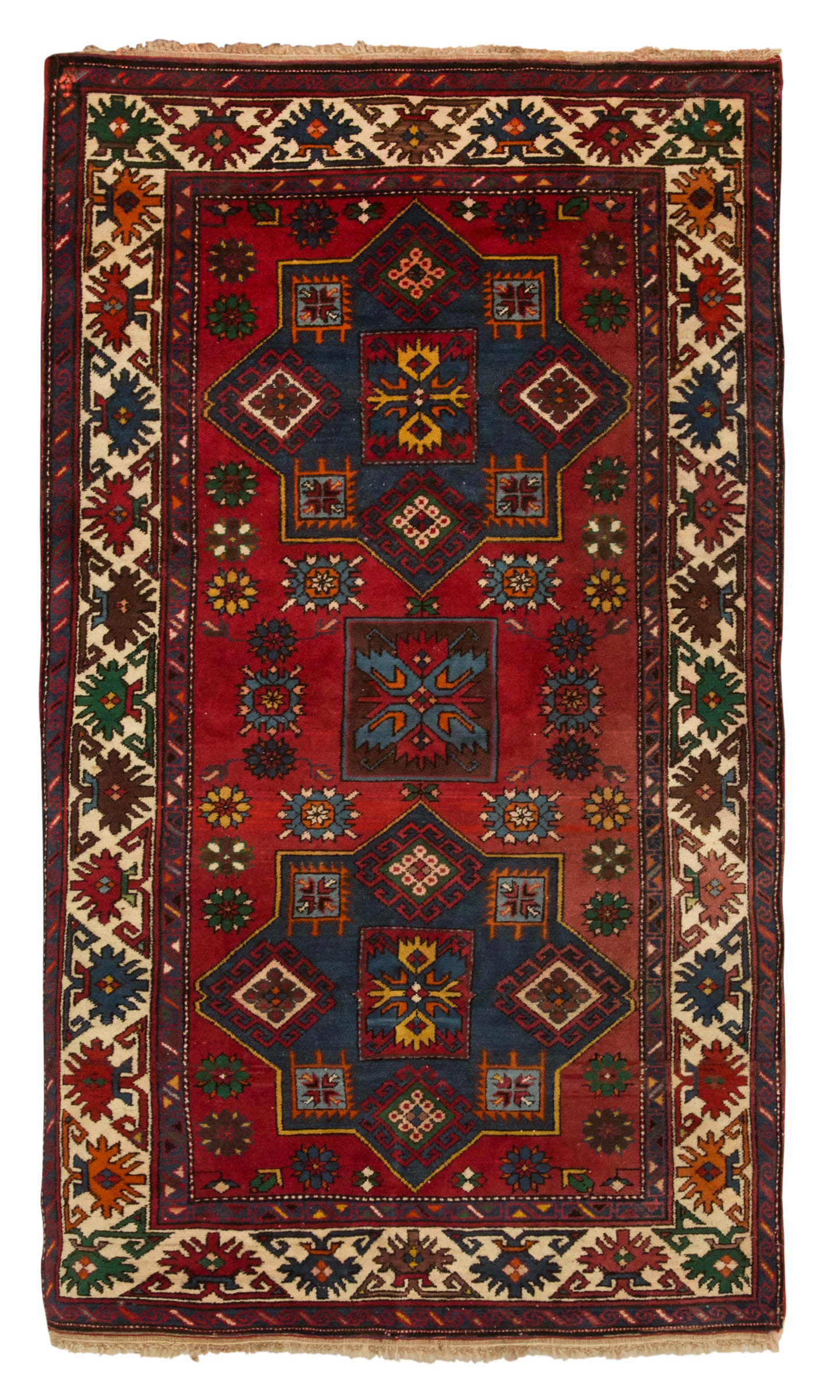 Antique Caucasian Dagestan Carpet: Antique Caucasian Dagestan Carpet 3' 8" x 6' 5" Provenance: Estate of a Colorado collector.