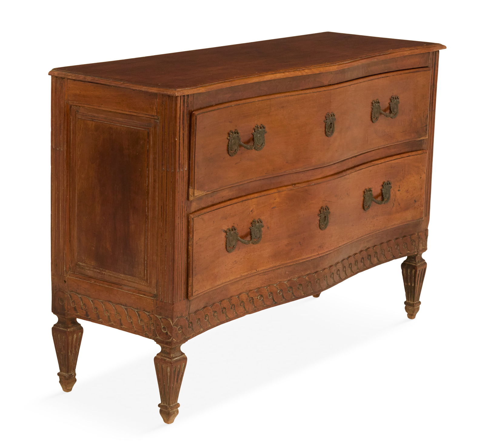 Directoire Walnut Serpentine Commode - 2