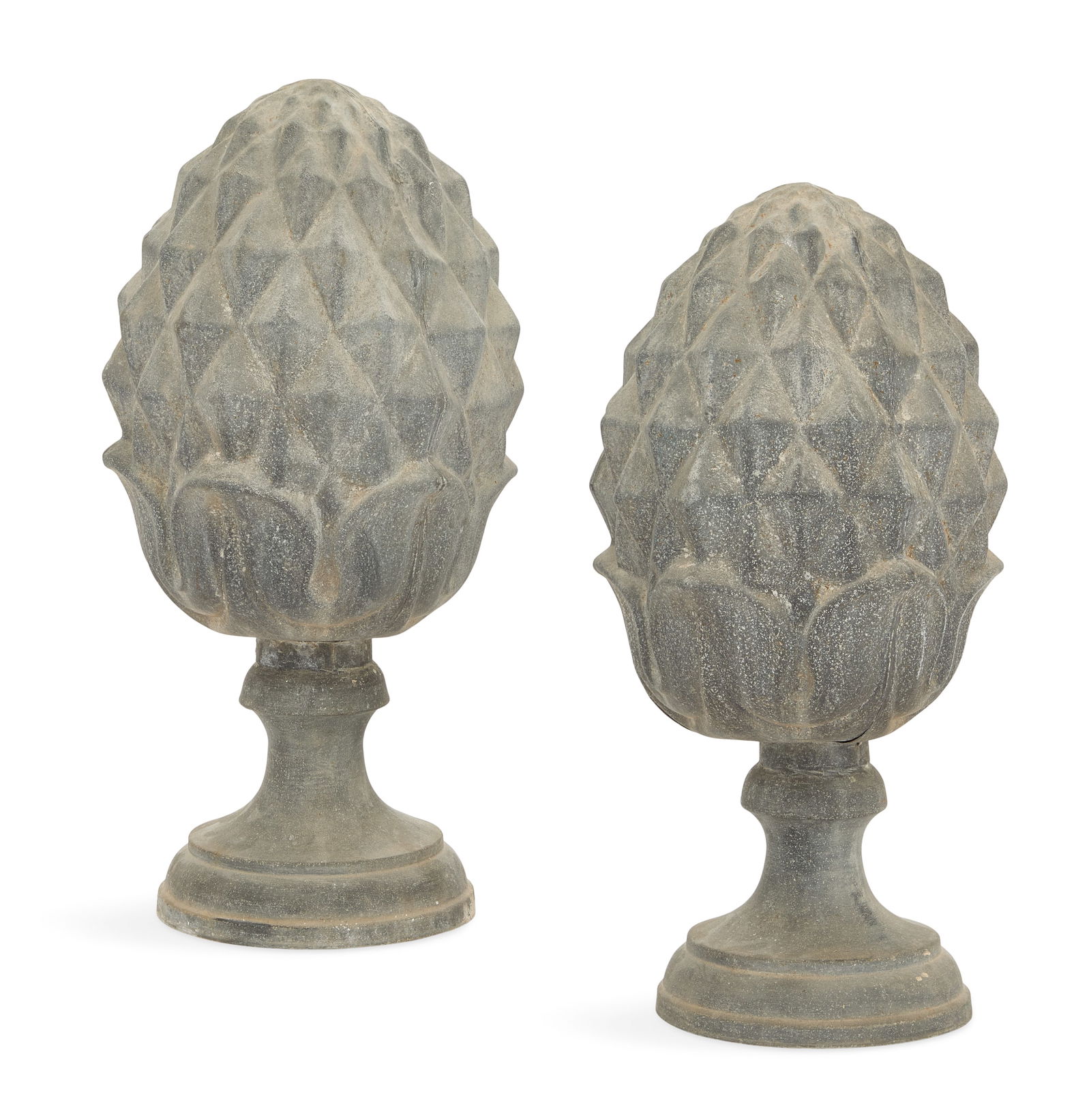 Pair of Zinc Pineapple Finials (1 of 2)