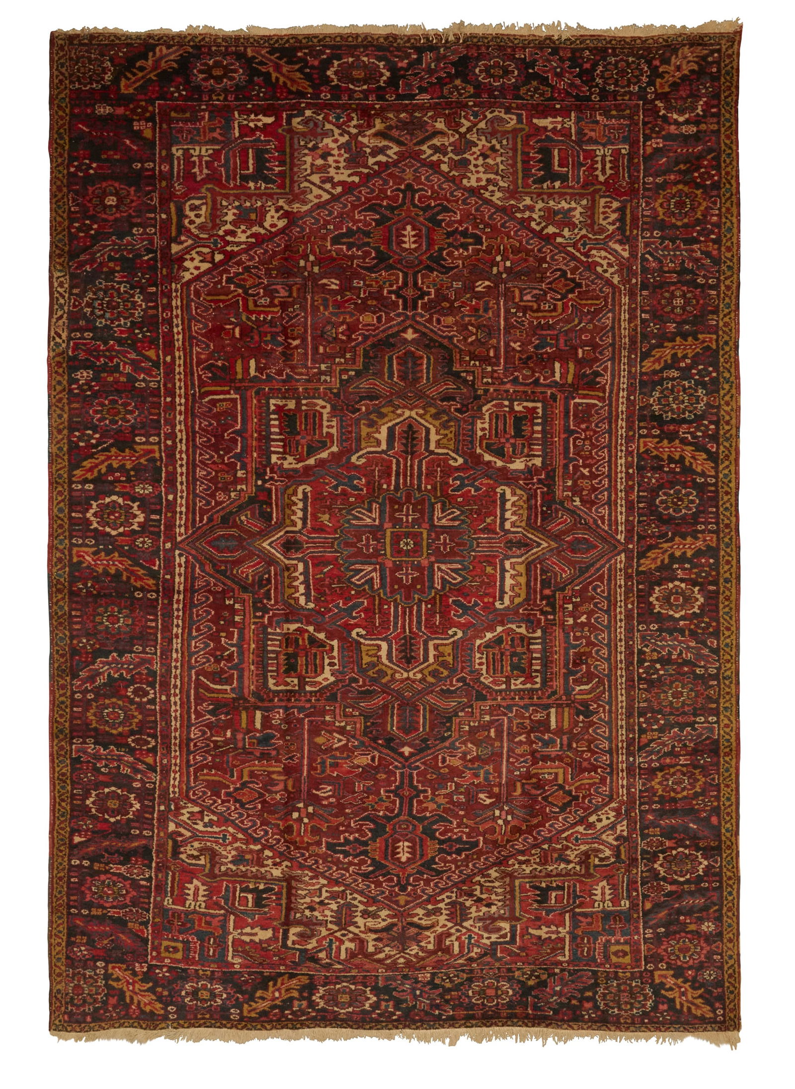 Antique Northwest Persian Heriz Carpet: Antique Northwest Persian Heriz Carpet7' 11" x 11' 5" Provenance: Estate of a Colorado collector.