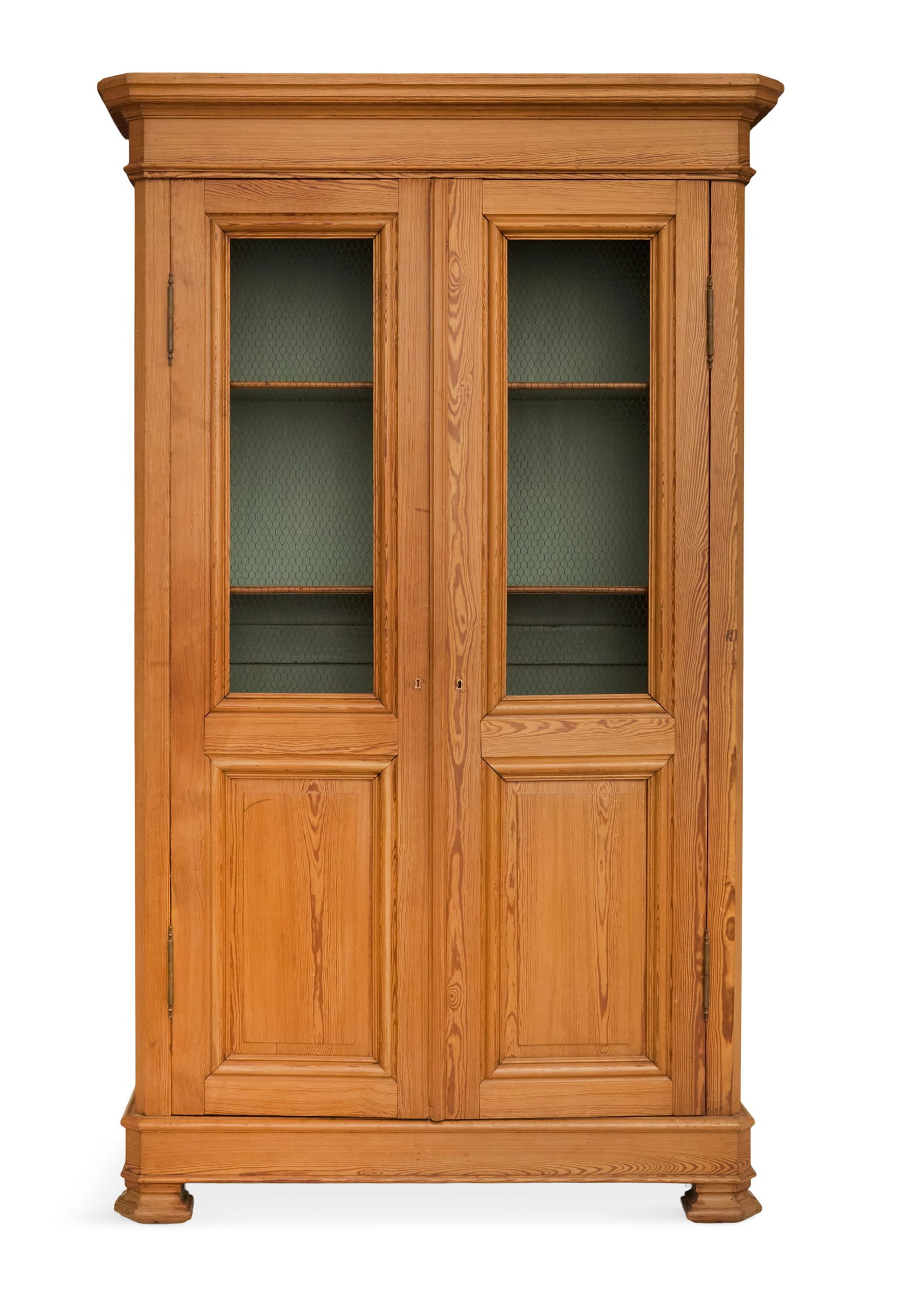 Scrubbed Pine Double-Door Bibliotheque (1 of 3)
