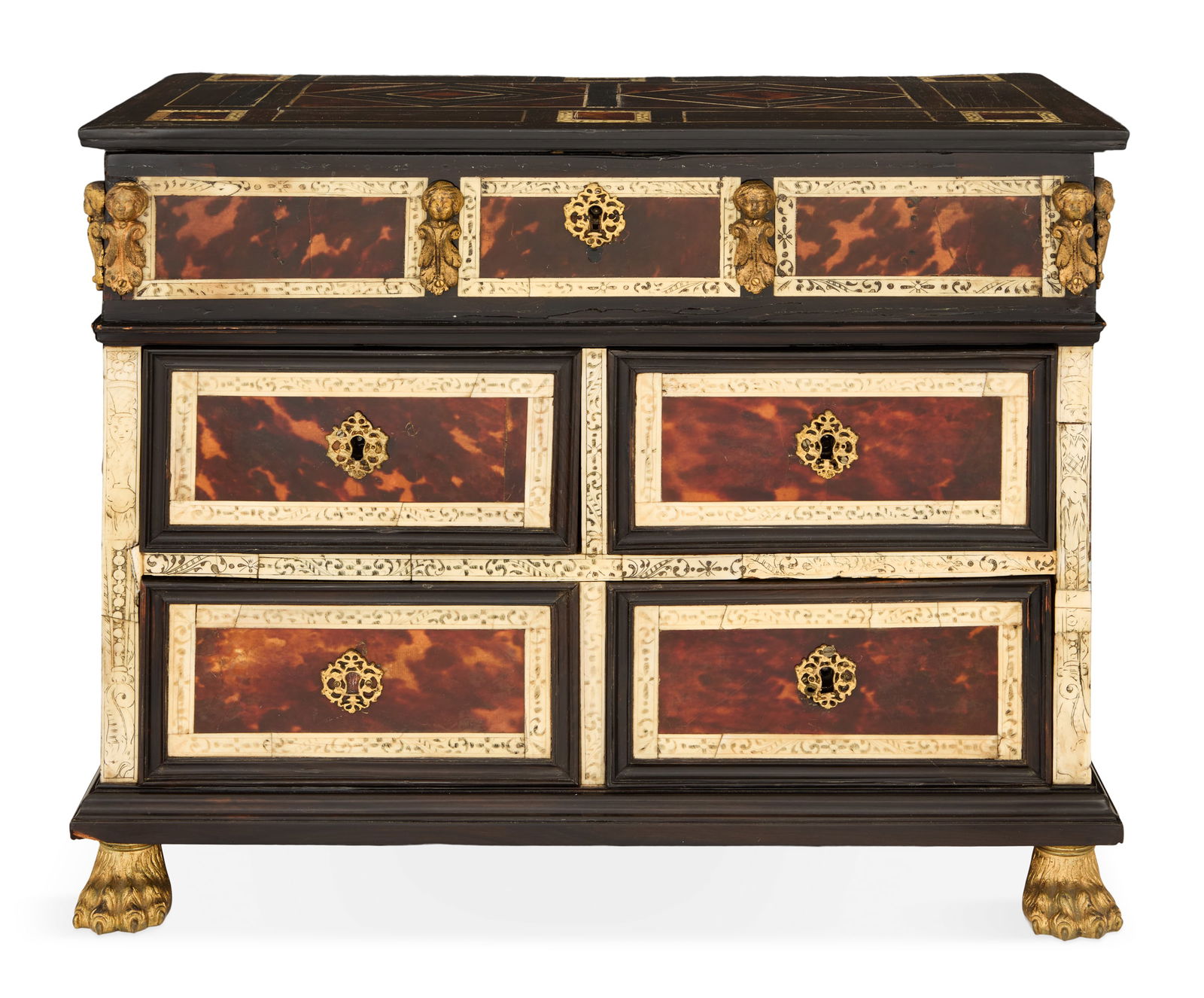 Italian Bronze-Mounted Valuables Chest (1 of 6)