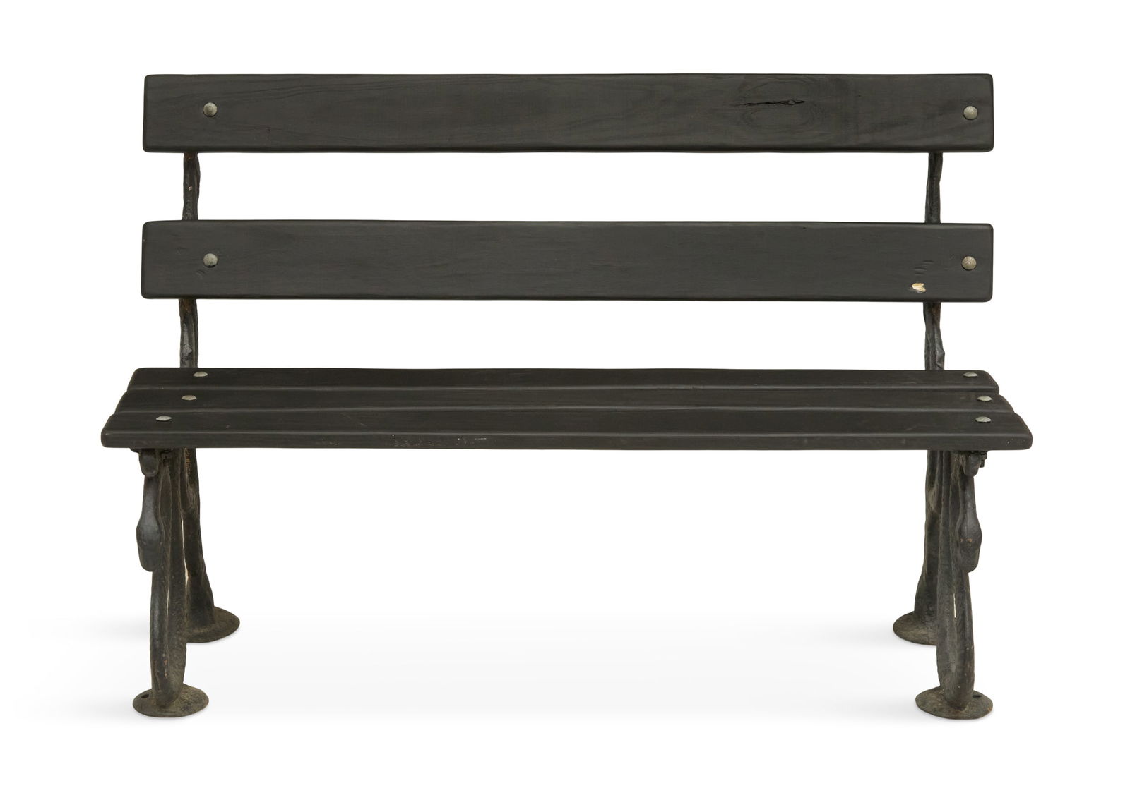 Cast-Iron and Wood Garden Bench (1 of 3)