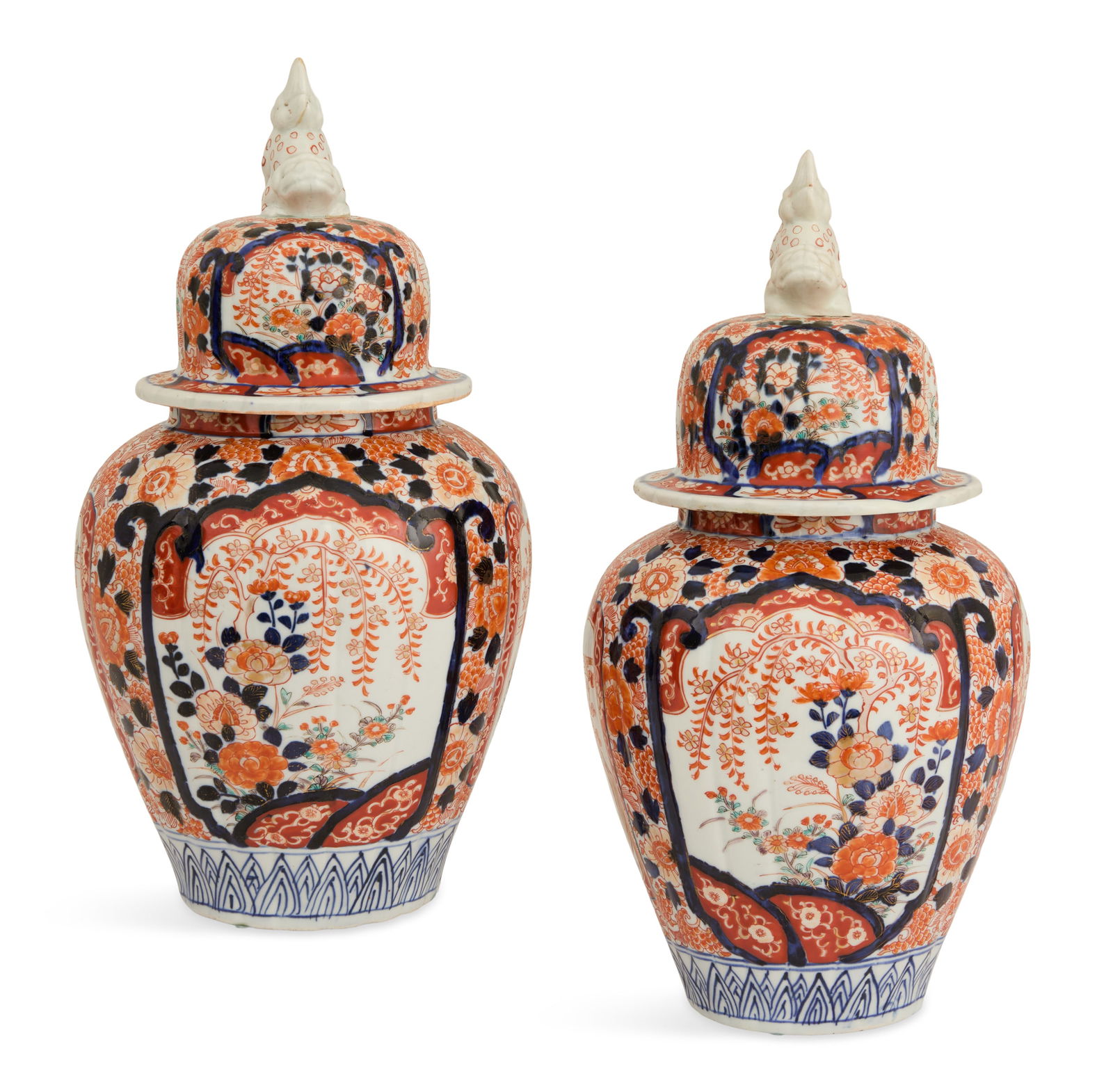 Pair of Japanese Imari Ginger Jars (1 of 5)