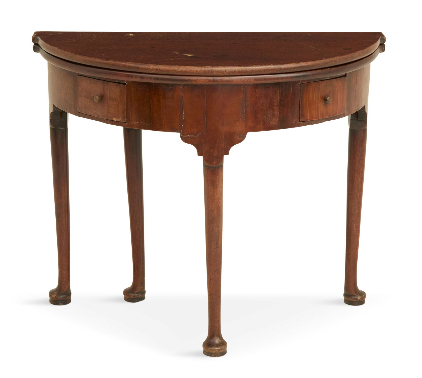 Queen Anne Mahogany Fold-Over Games Table (1 of 3)