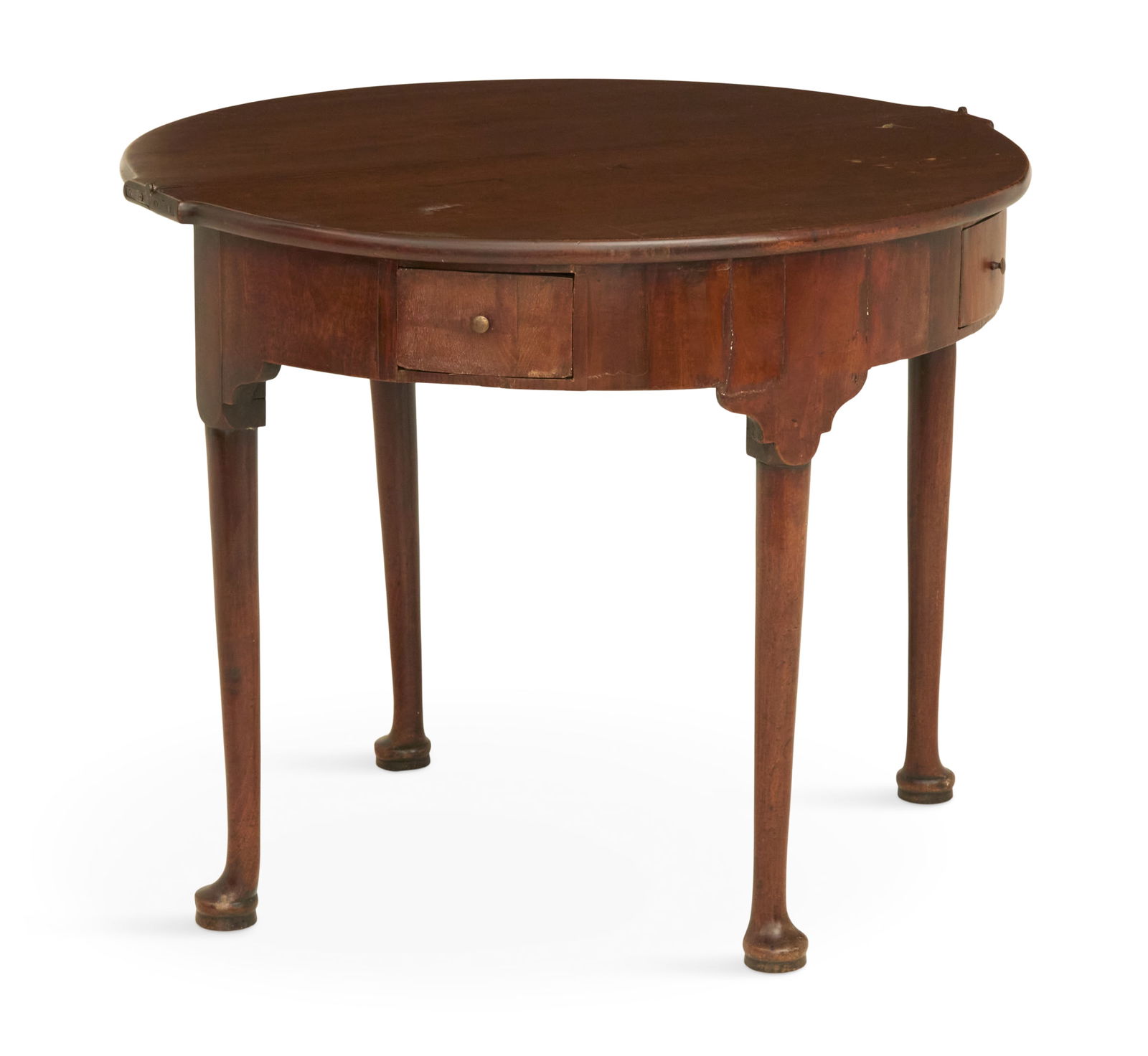Queen Anne Mahogany Fold-Over Games Table - 2