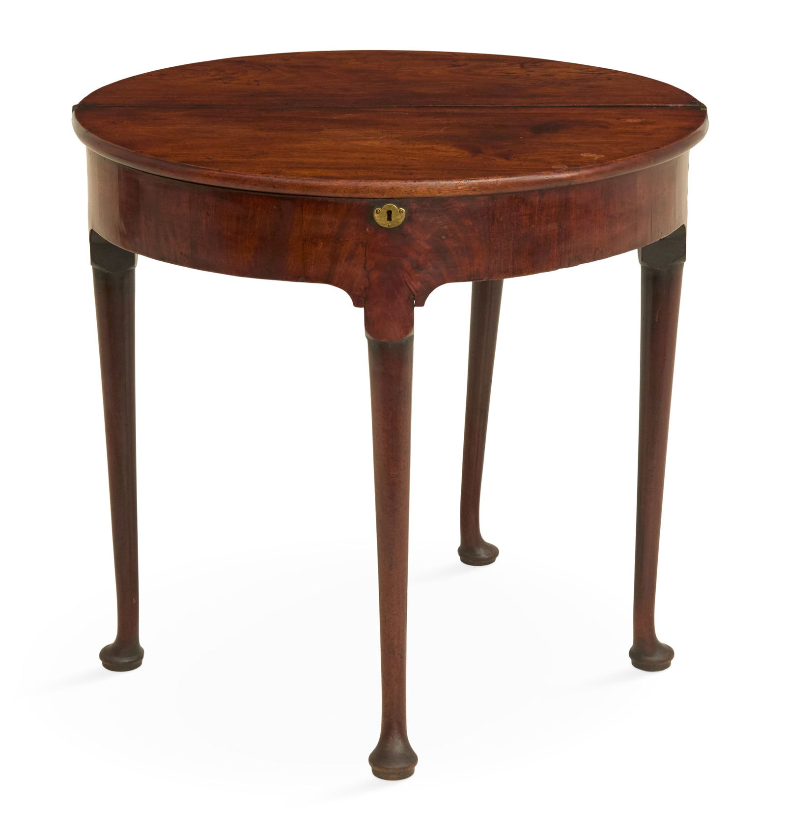 Queen Anne Mahogany Fold-Over Games Table (1 of 3)