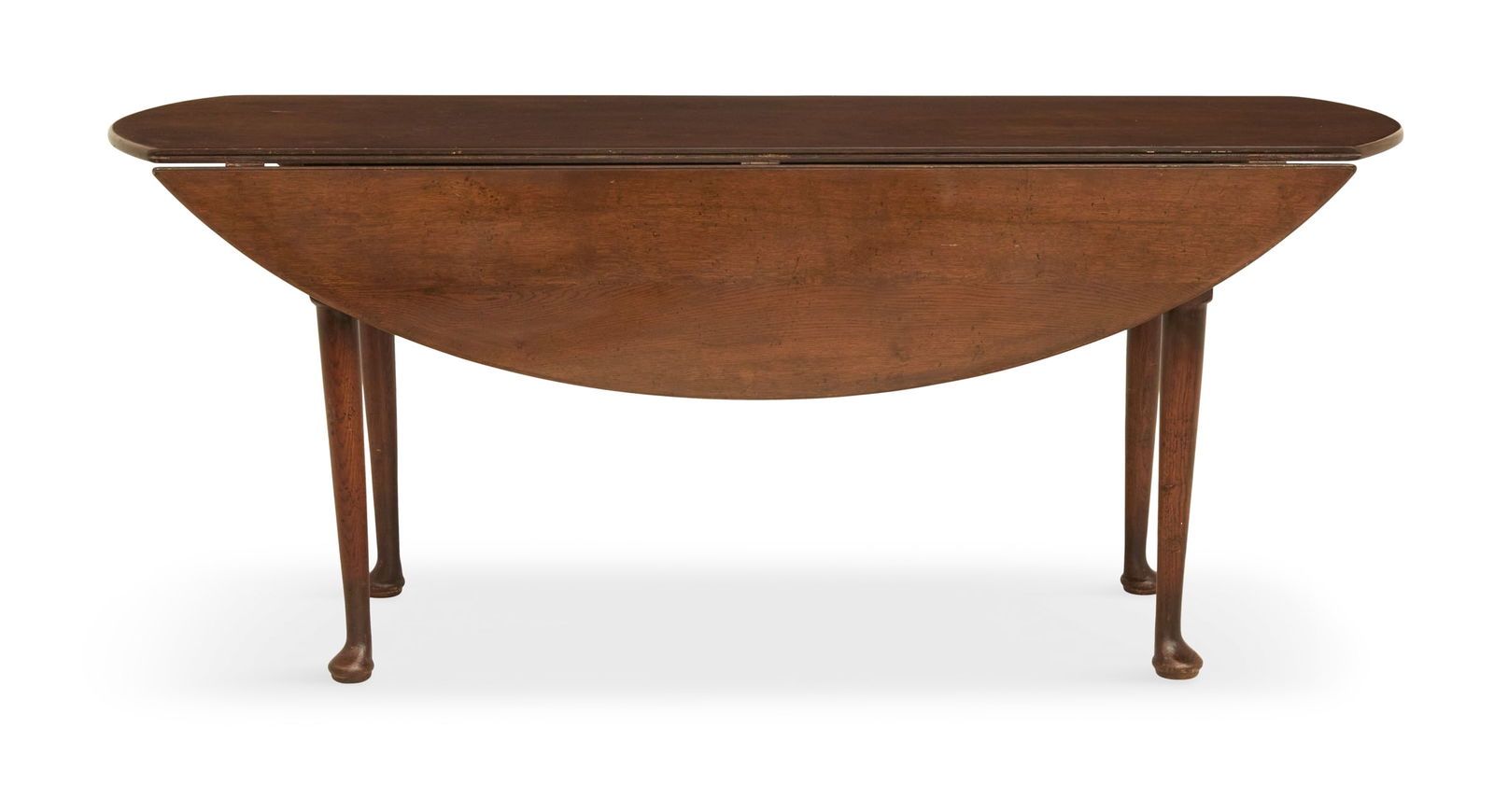 English Queen Anne-Style Oak Dining Table (1 of 3)