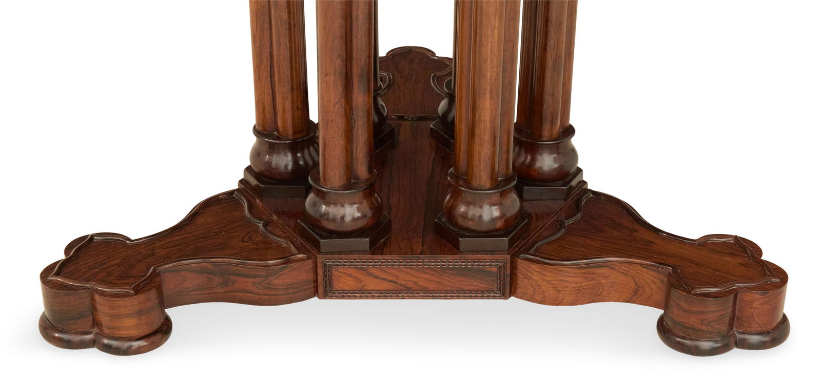 American Gothic Revival Marble-Top Center Table - 3