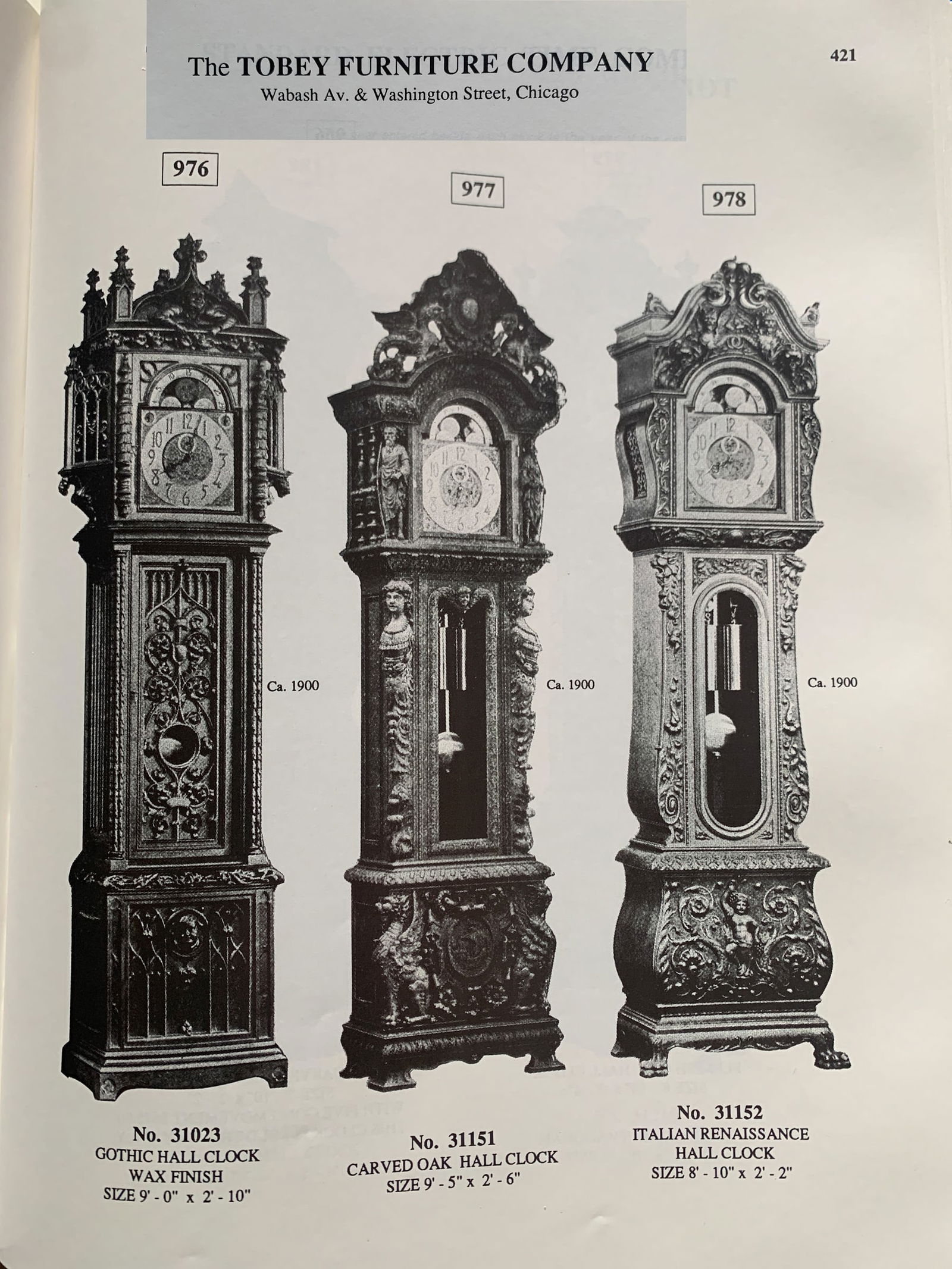 Important Monumental Carved Oak Tall Case Clock - 11