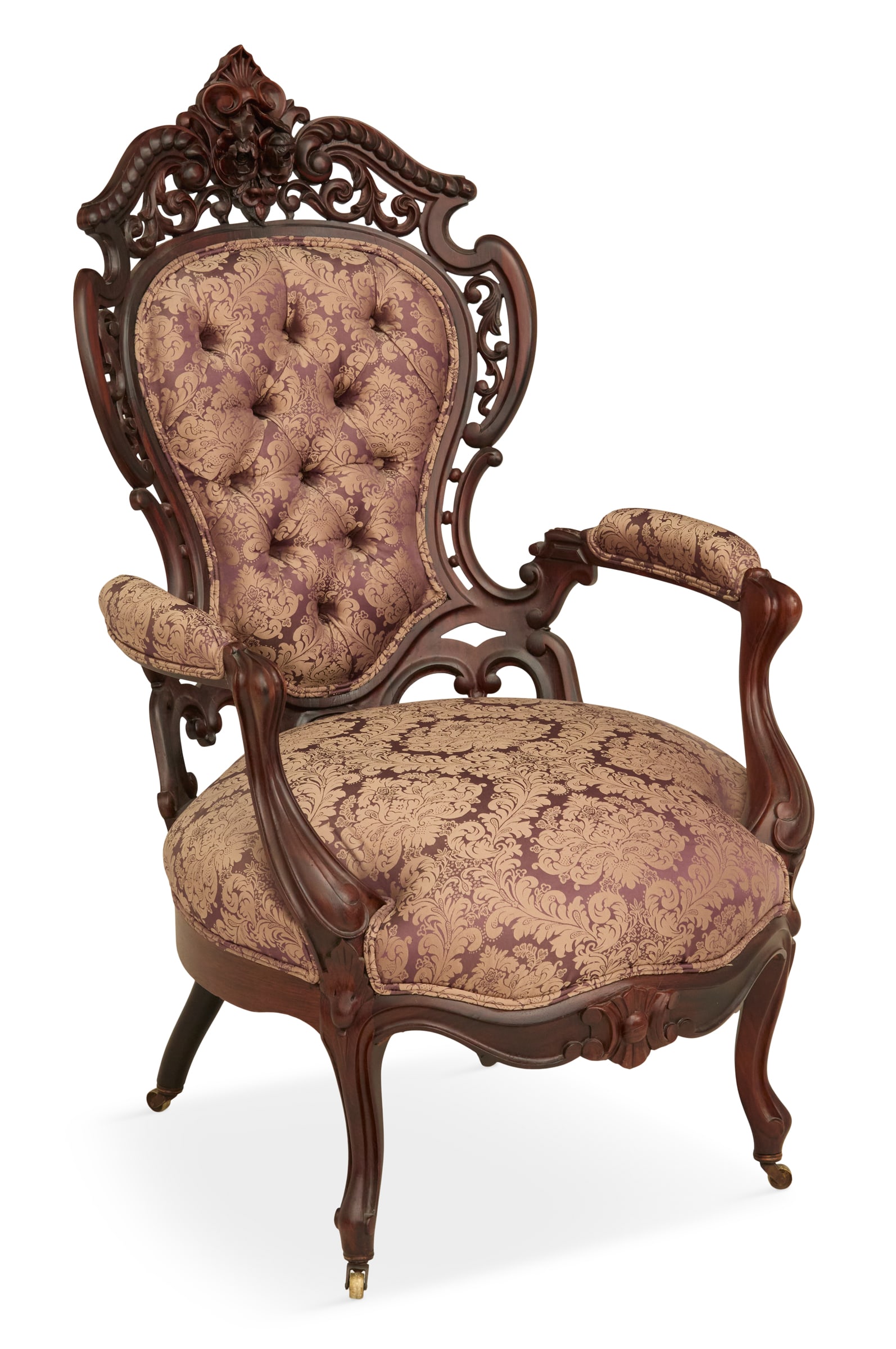 Seven-Piece Rococo Revival Rosewood Parlor Suite - 4