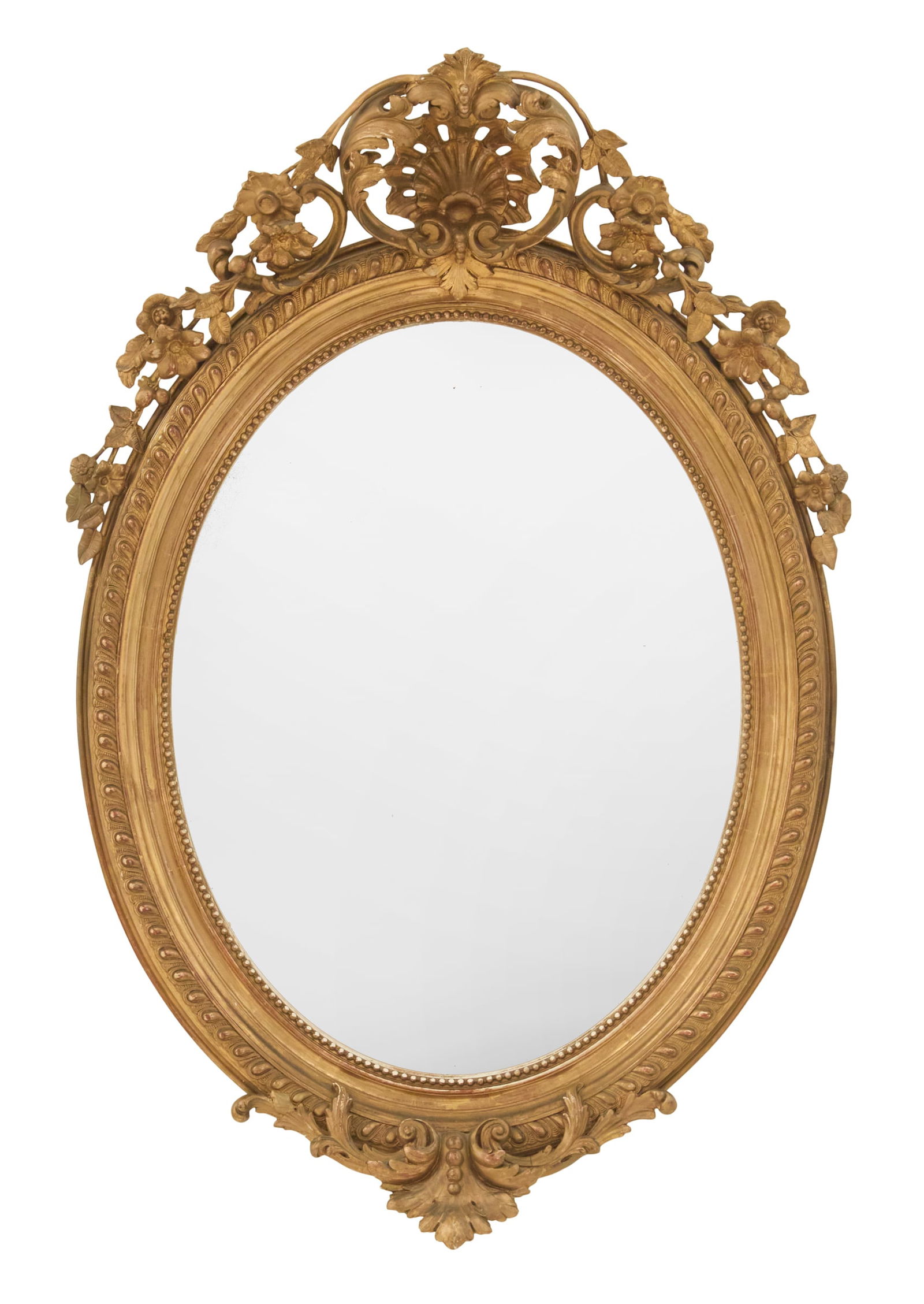 French Belle Epoque Giltwood Mirror (1 of 2)