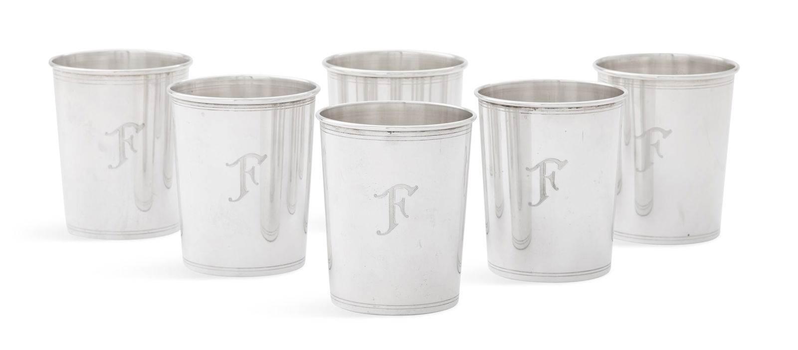 Six American Sterling Silver Julep Cups (1 of 4)