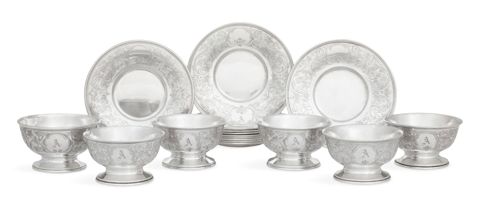 Gorham Sterling Silver Bowls and Underplates (1 of 5)