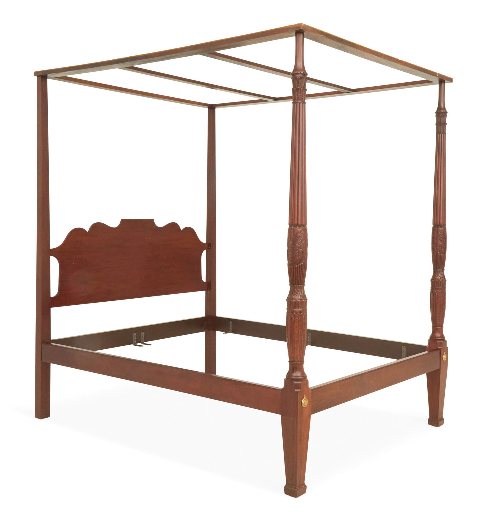 American Federal-Style Mahogany Four-Post Bed (1 of 4)