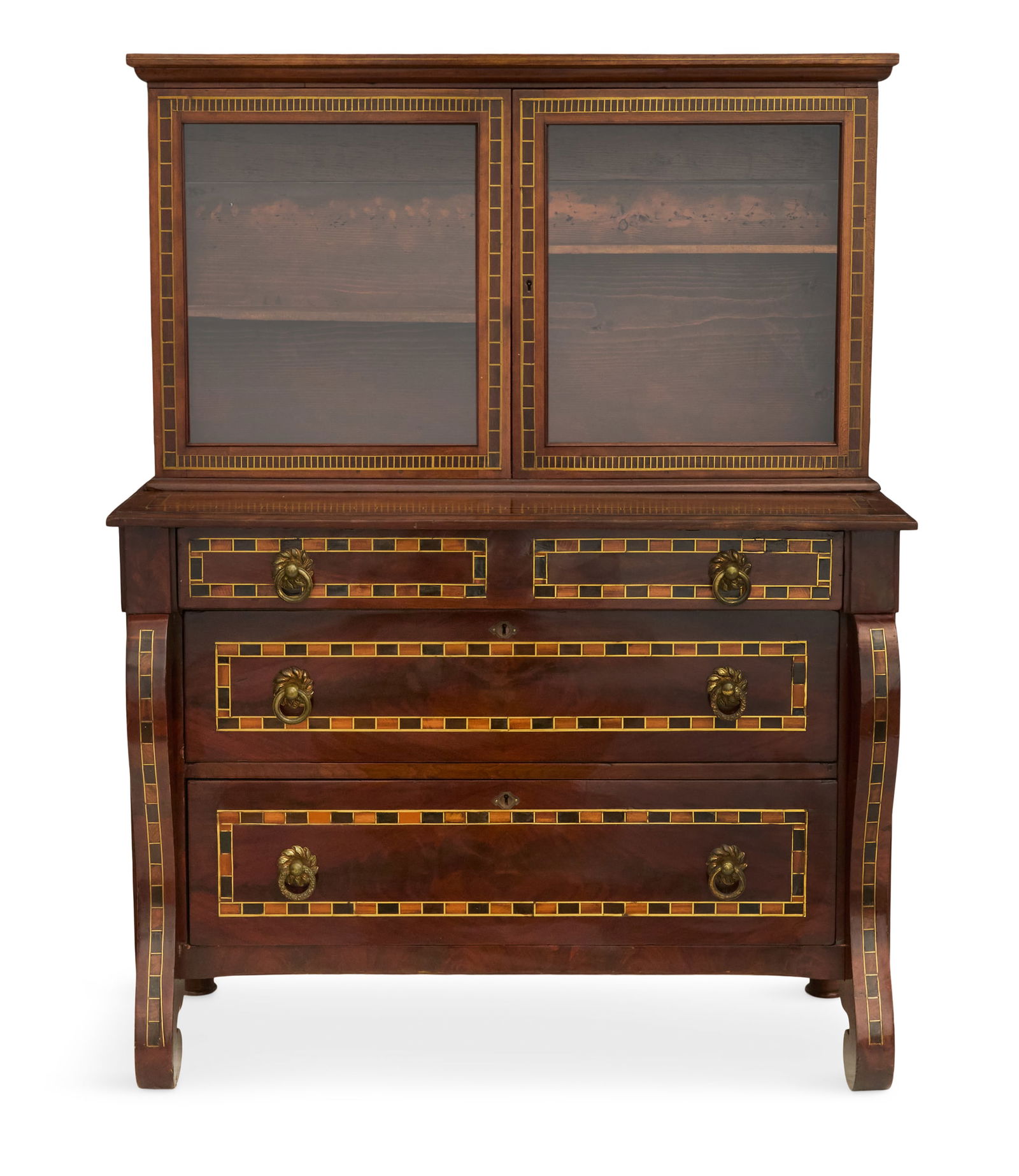 American Late Classical Cherrywood Cabinet (1 of 3)