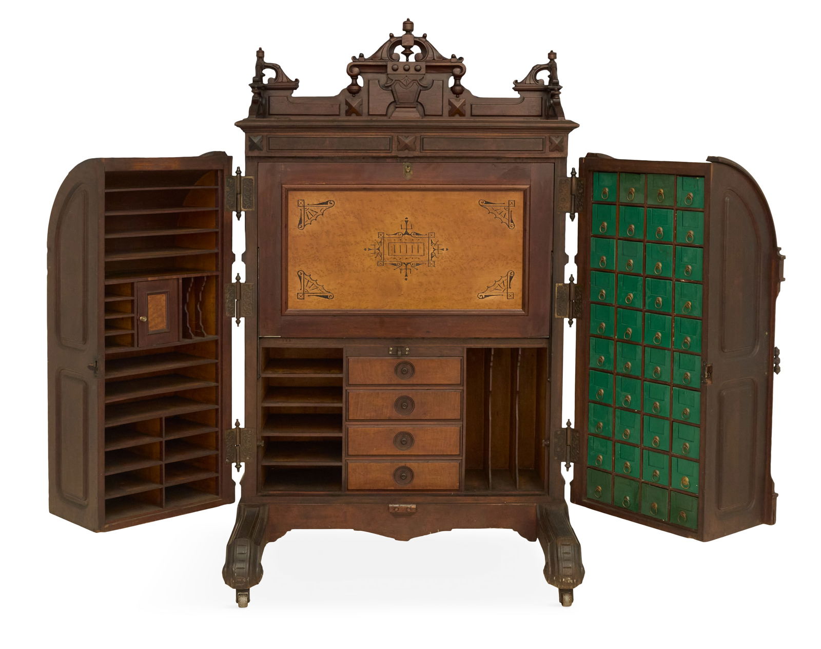 American Renaissance Revival Wooton Desk - 2