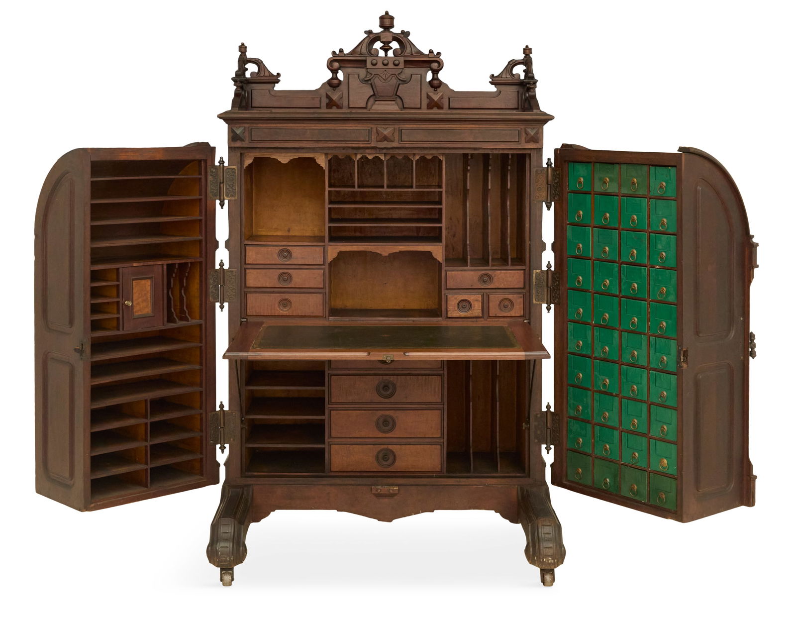 American Renaissance Revival Wooton Desk - 3