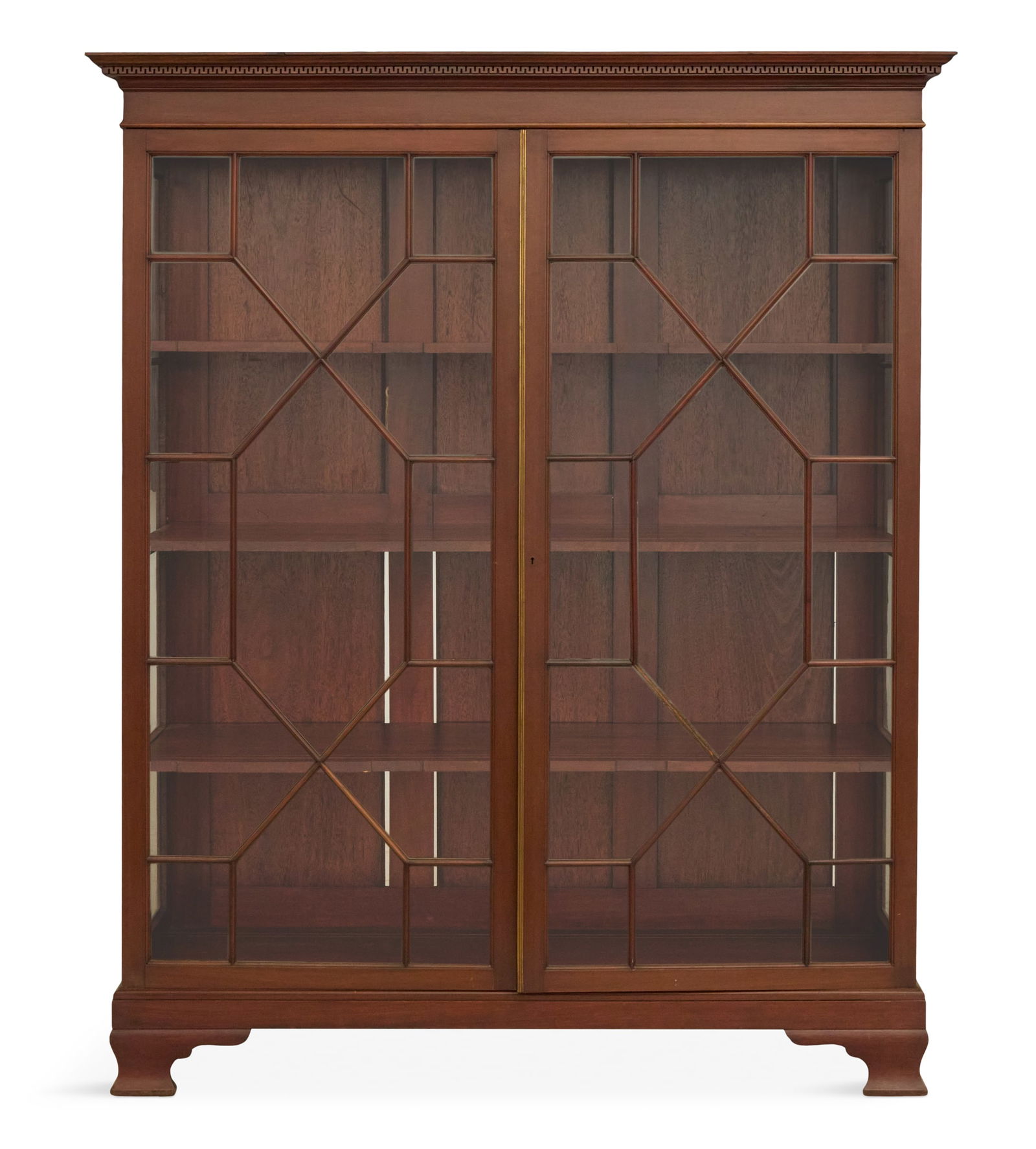 Chippendale-Style Mahogany Bibliotheque (1 of 3)