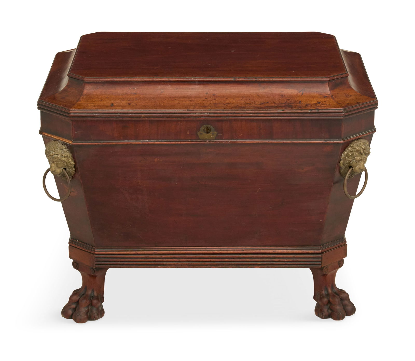 Regency Brass-Mounted Mahogany Cellarette (1 of 5)