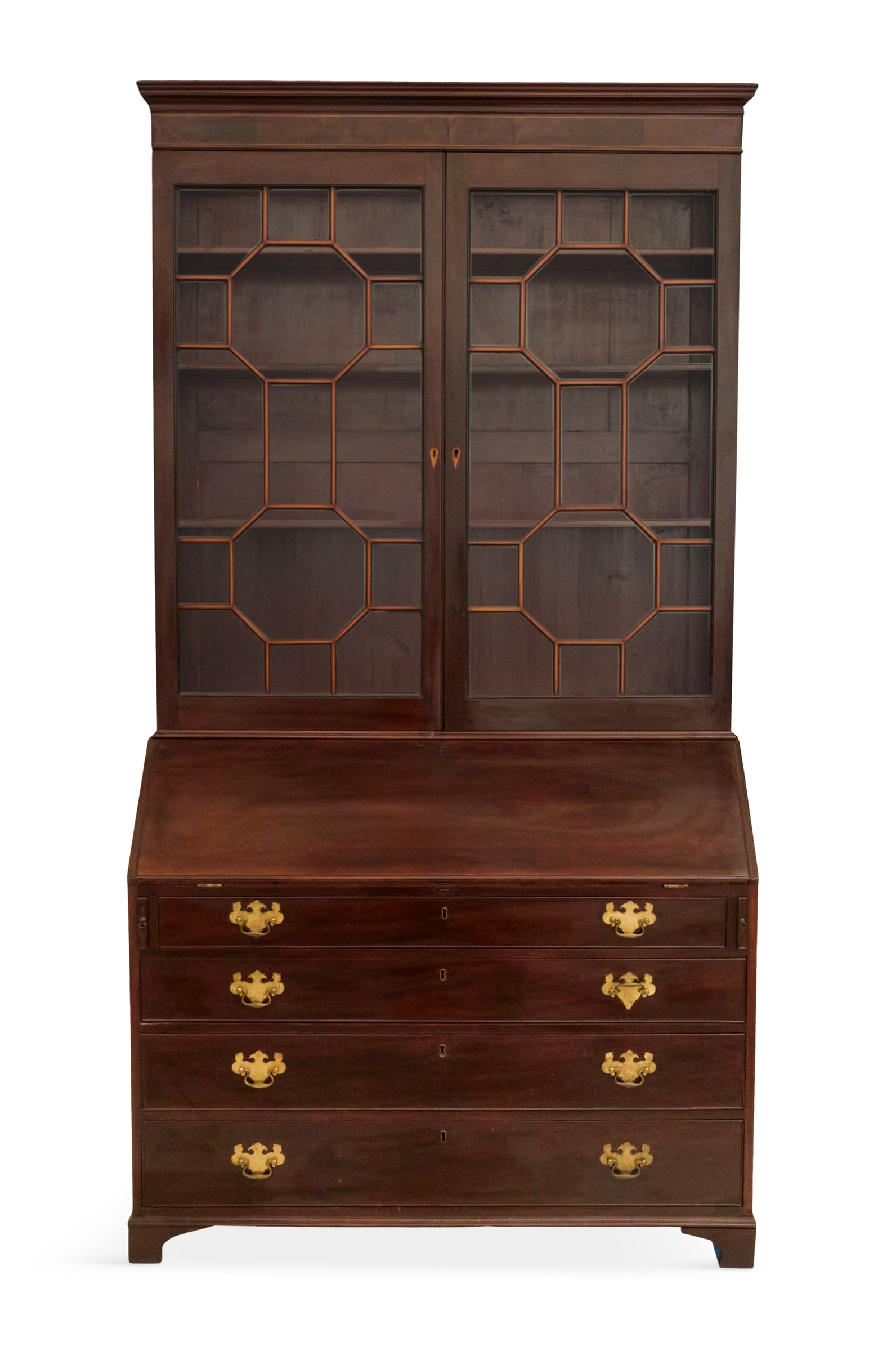 George III Mahogany Secretary Bureau (1 of 4)