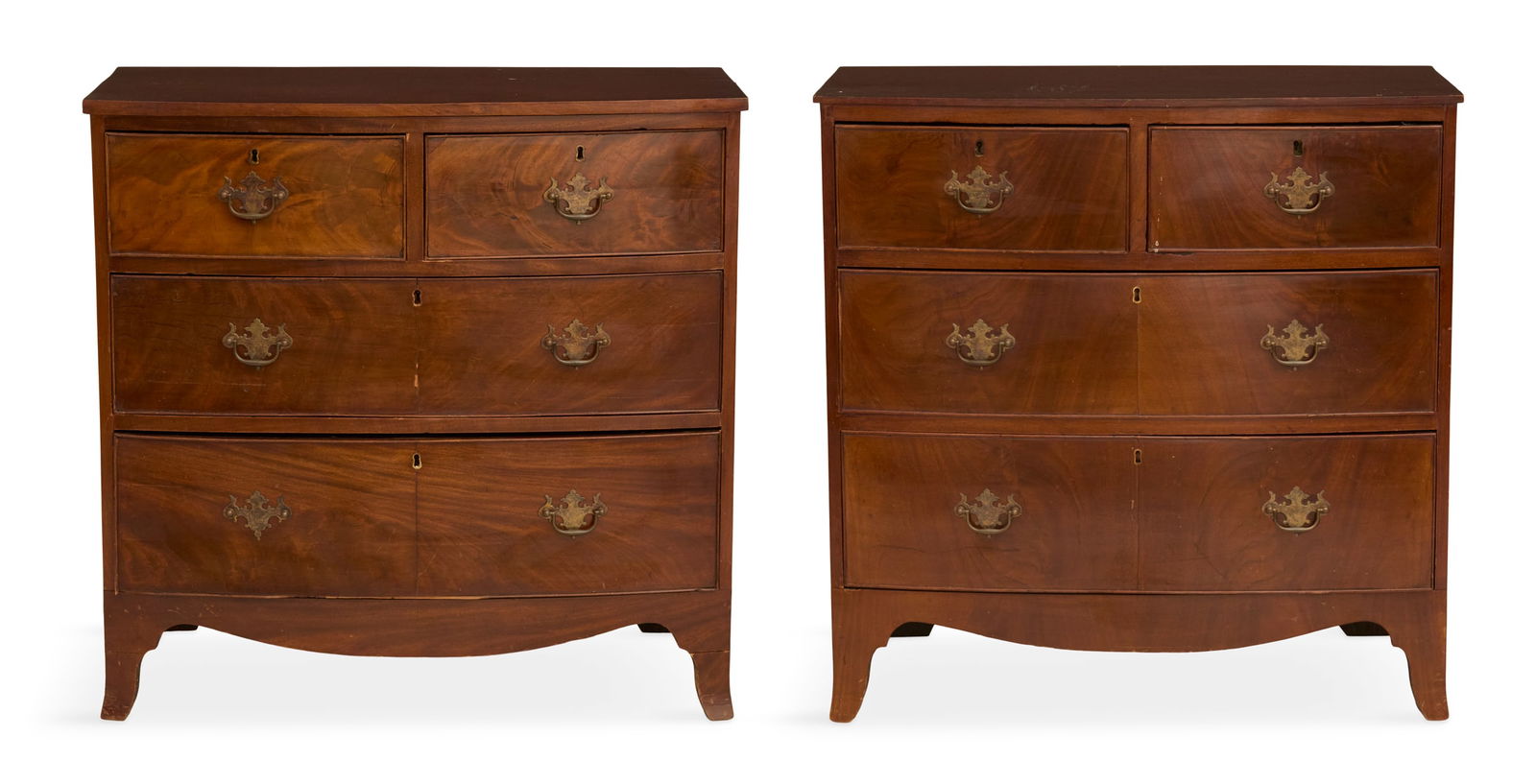 Pair of George III Mahogany Bachelor's Chests (1 of 3)