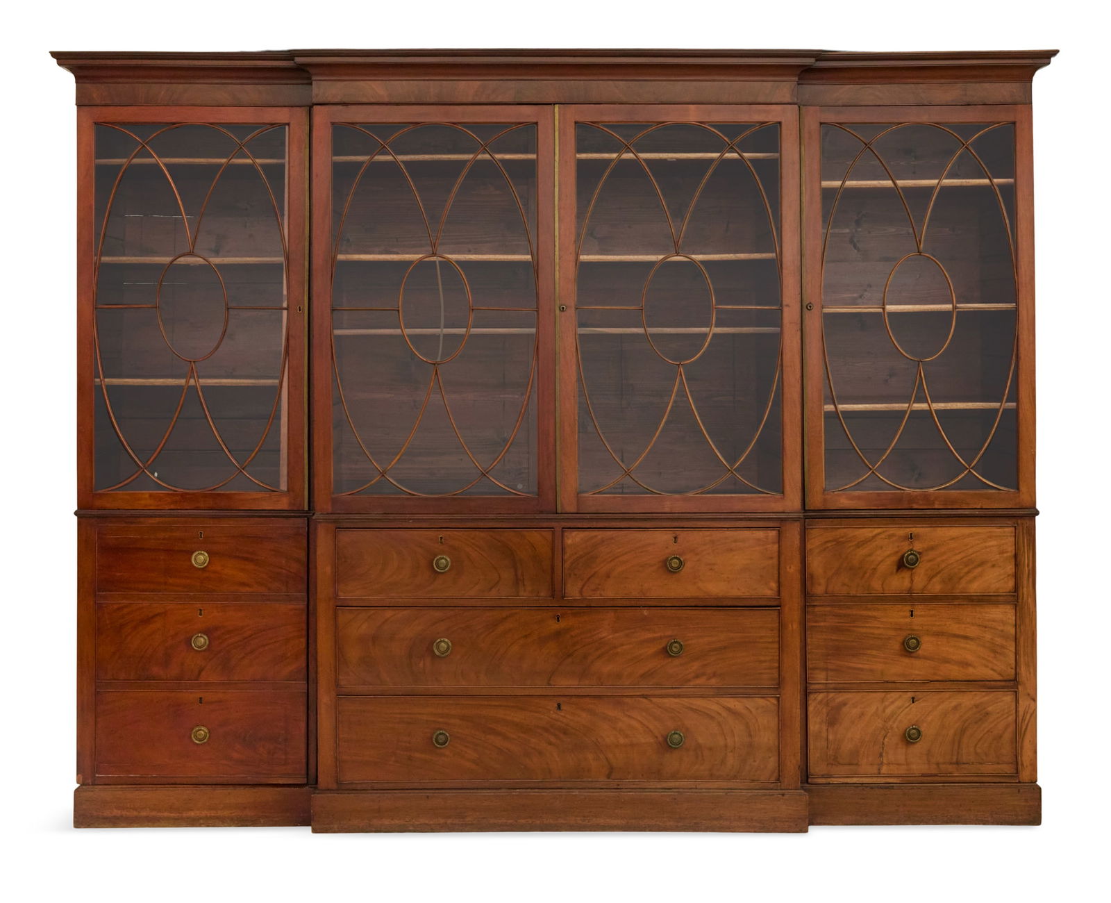 Regency Mahogany Breakfront (1 of 3)