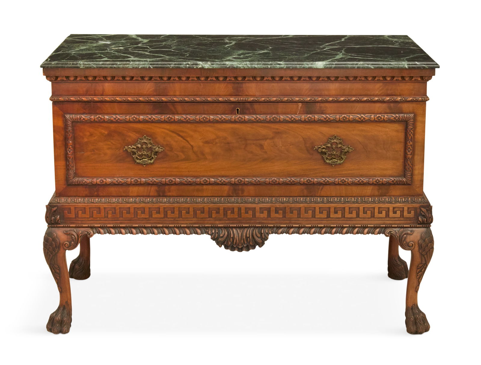 George II-Style Mahogany and Marble-Top Server (1 of 3)
