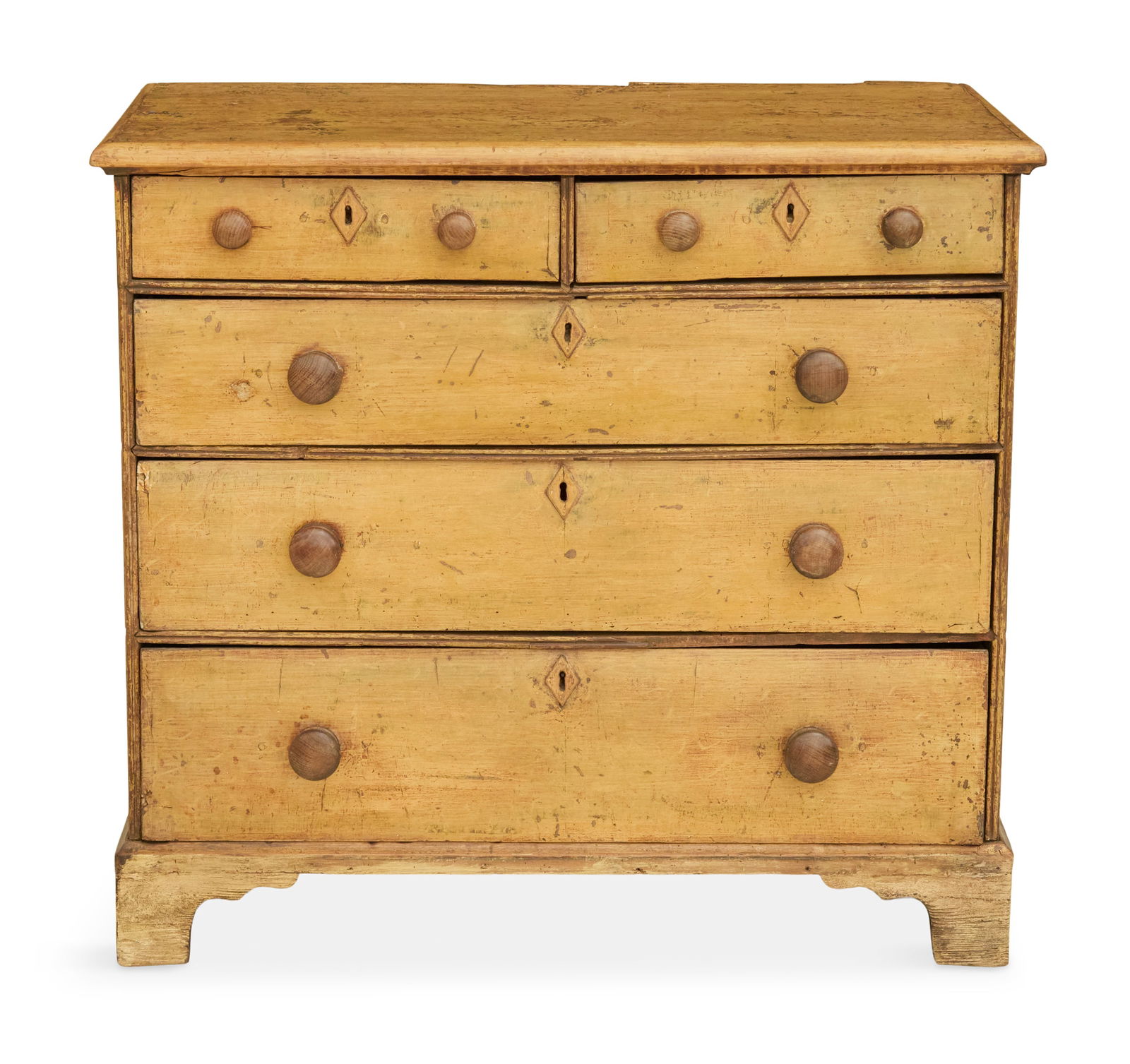 English Scrubbed Pine Chest of Drawers (1 of 3)