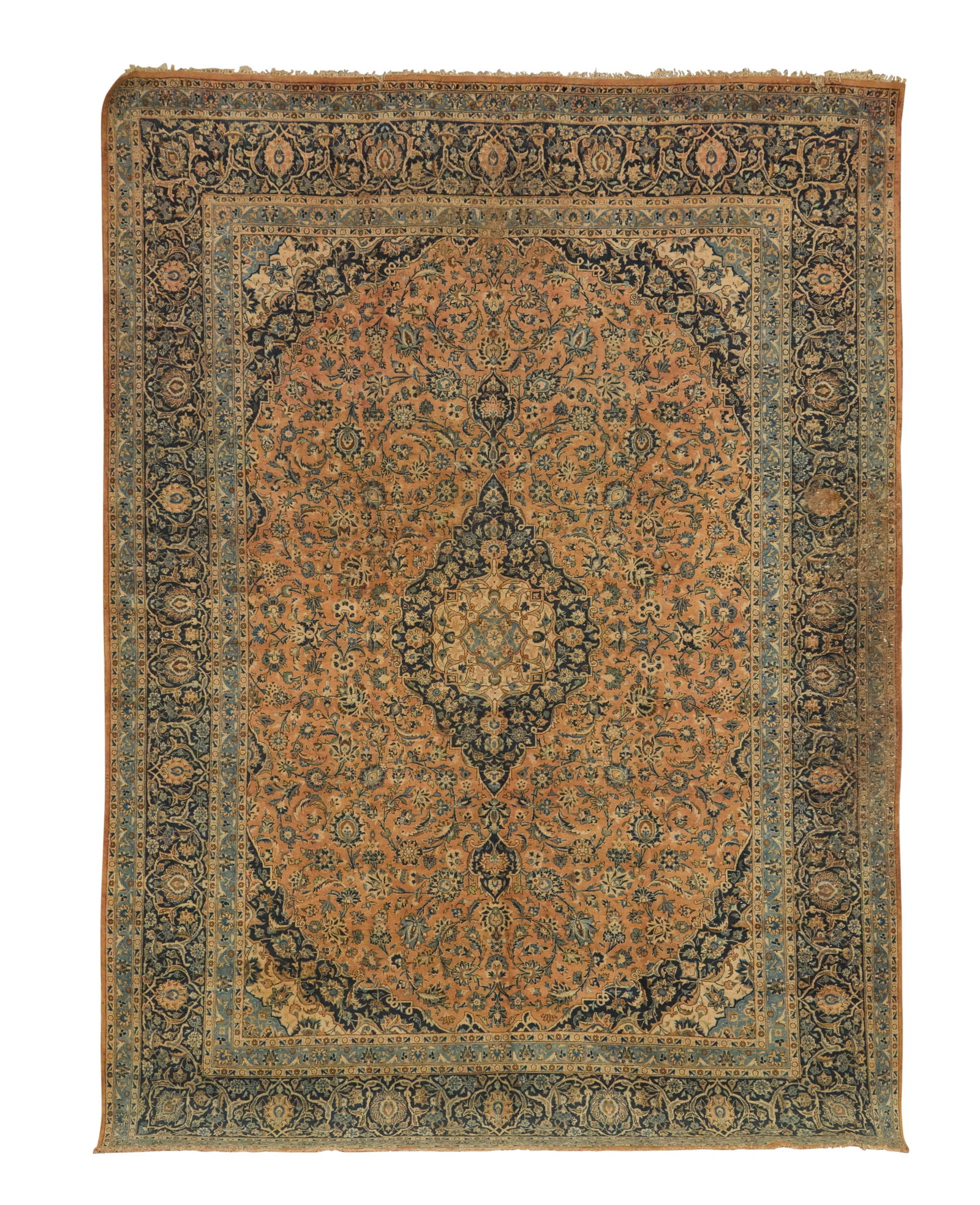 Semi-Antique Nain Carpet: Semi-Antique Nain Carpet 10' 6" x 14'